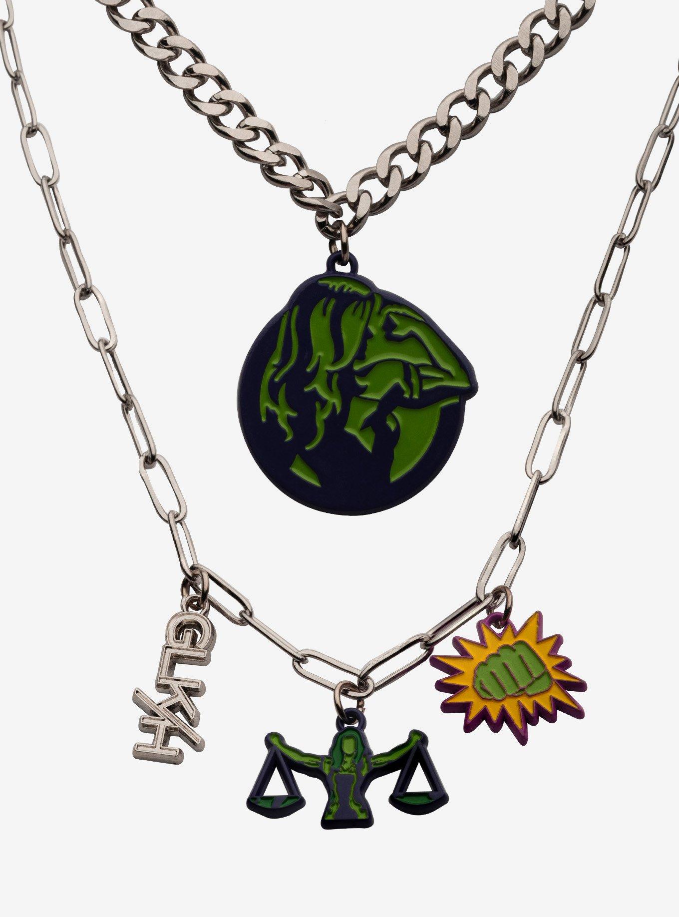 Marvel She-Hulk Charm Chain Set Necklace