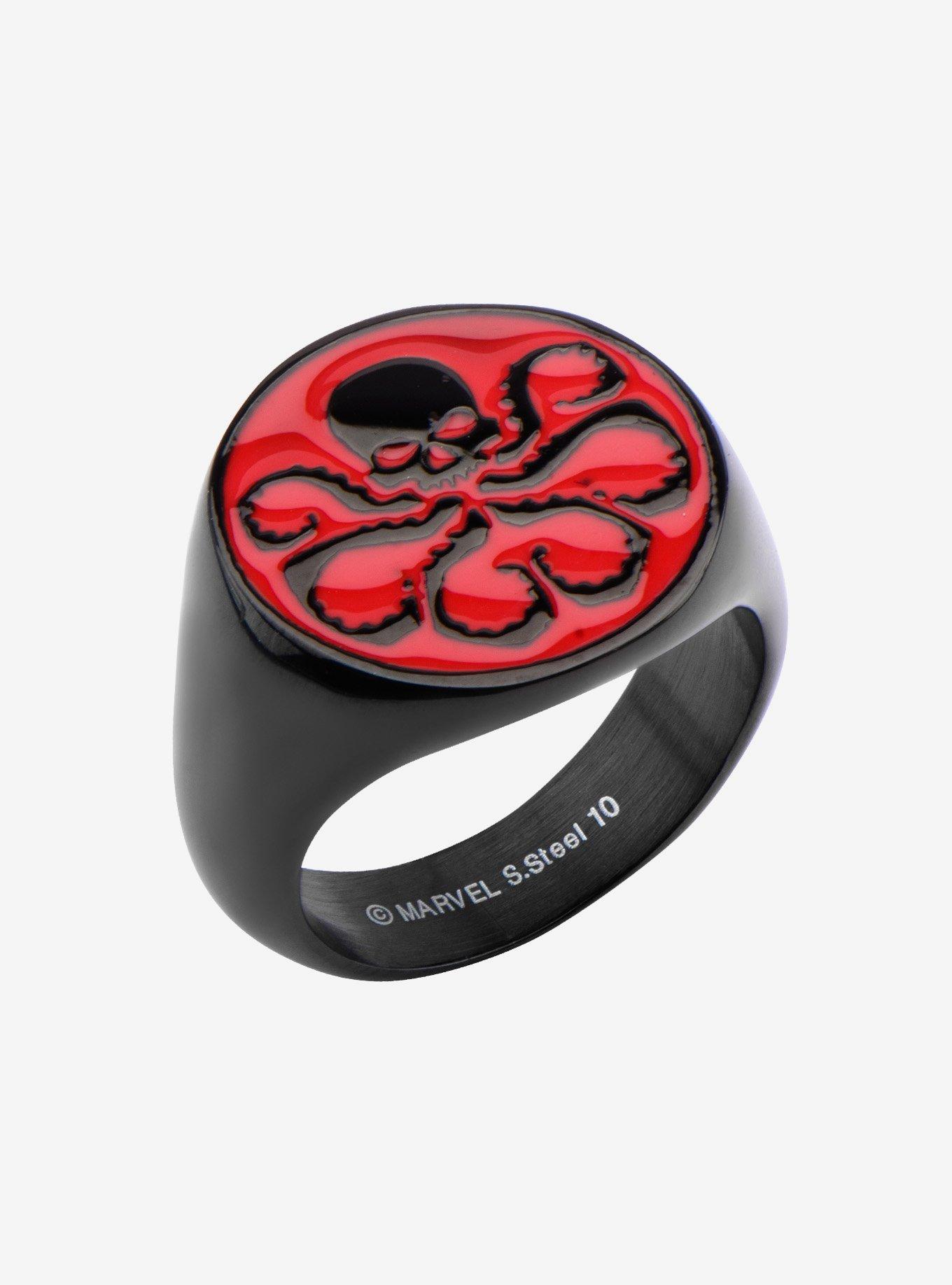 Marvel Hydra Red Logo Ring, , hi-res