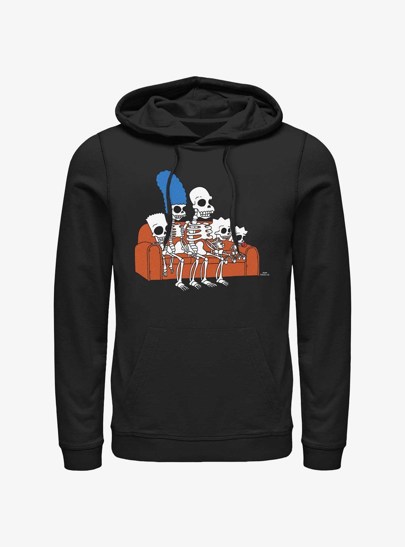 The Simpsons Skeleton Family Couch Hoodie, , hi-res