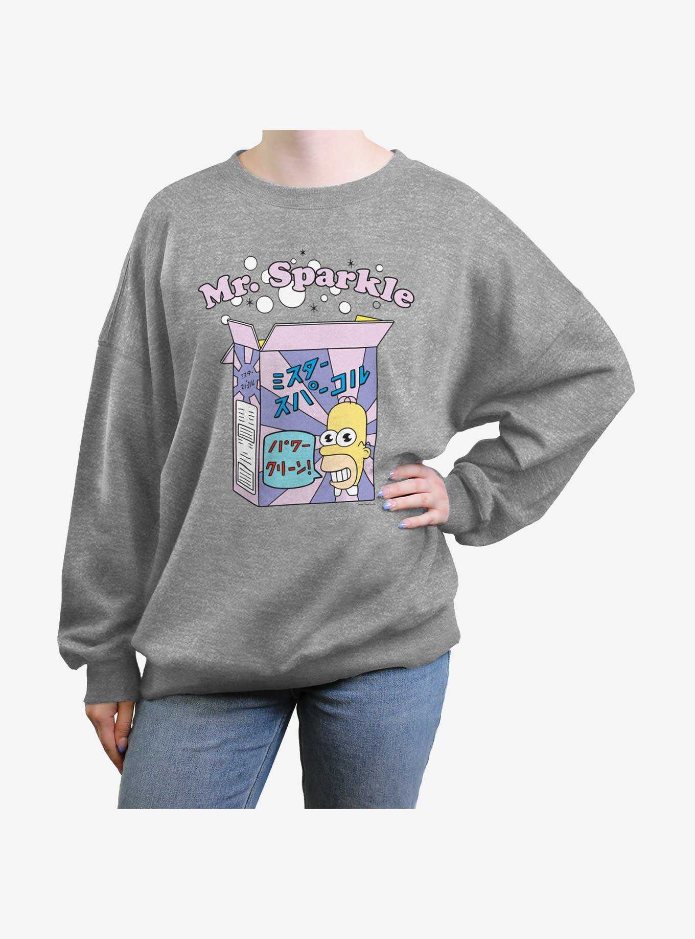 The Simpsons Mr. Sparkle Box Girls Oversized Sweatshirt, , hi-res