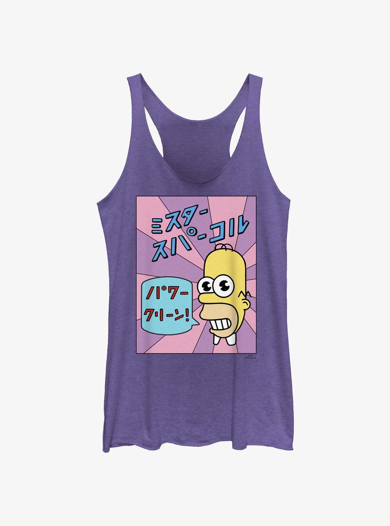 The Simpsons Mr. Sparkle Girls Tank, PUR HTR, hi-res