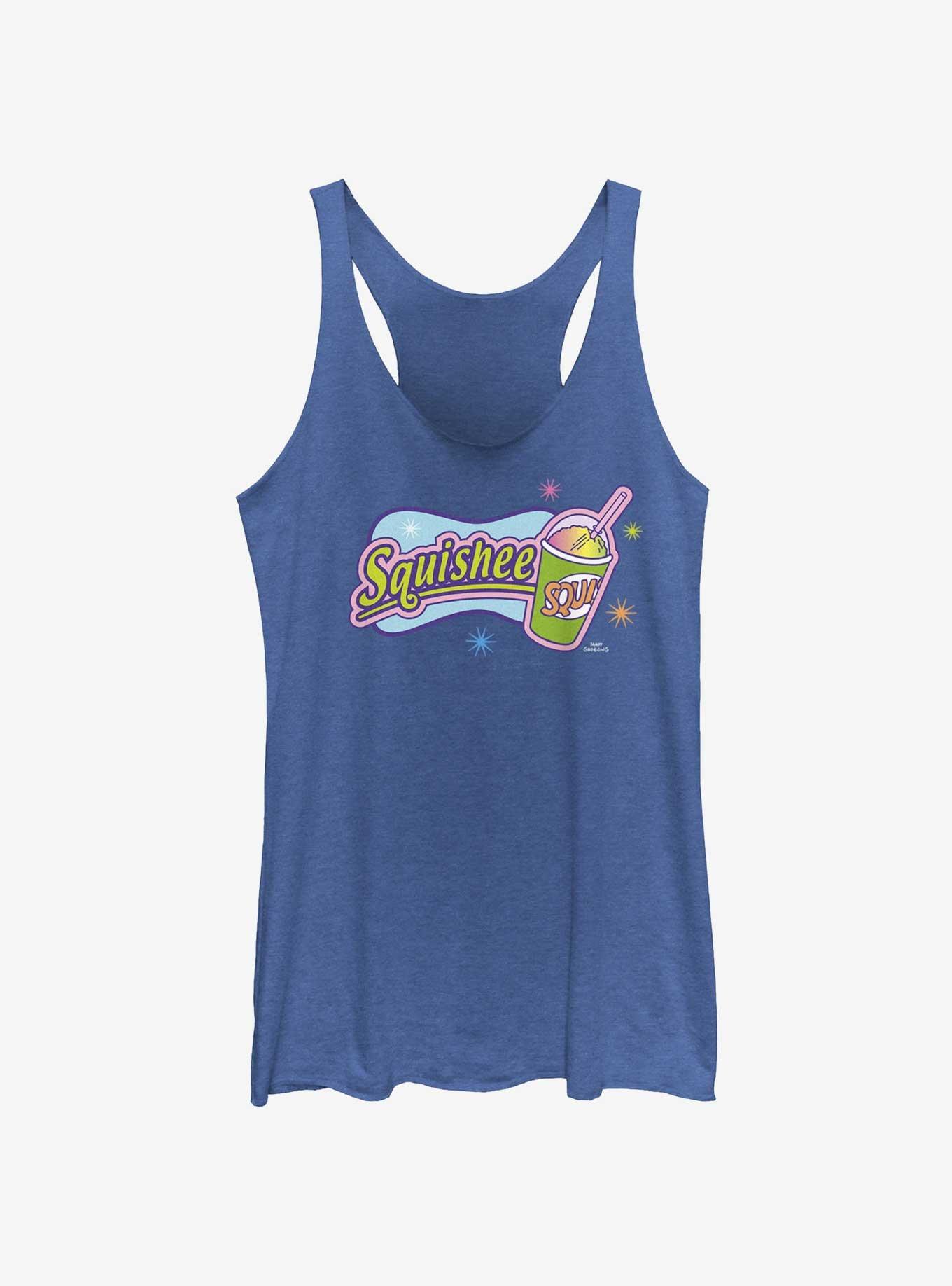 The Simpsons Squishee Logo Girls Tank, ROY HTR, hi-res