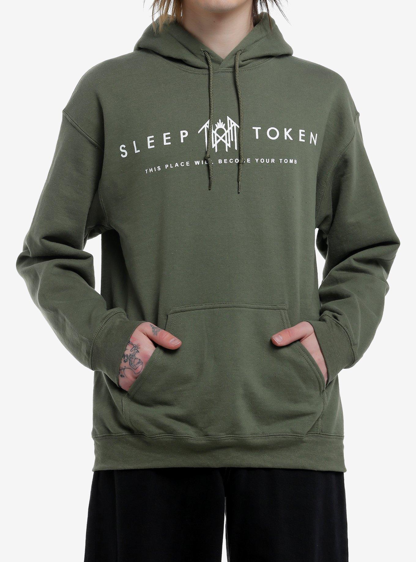 Sleep Token This Place Will Become Your Tomb Green Hoodie, MILITARY GREEN, hi-res