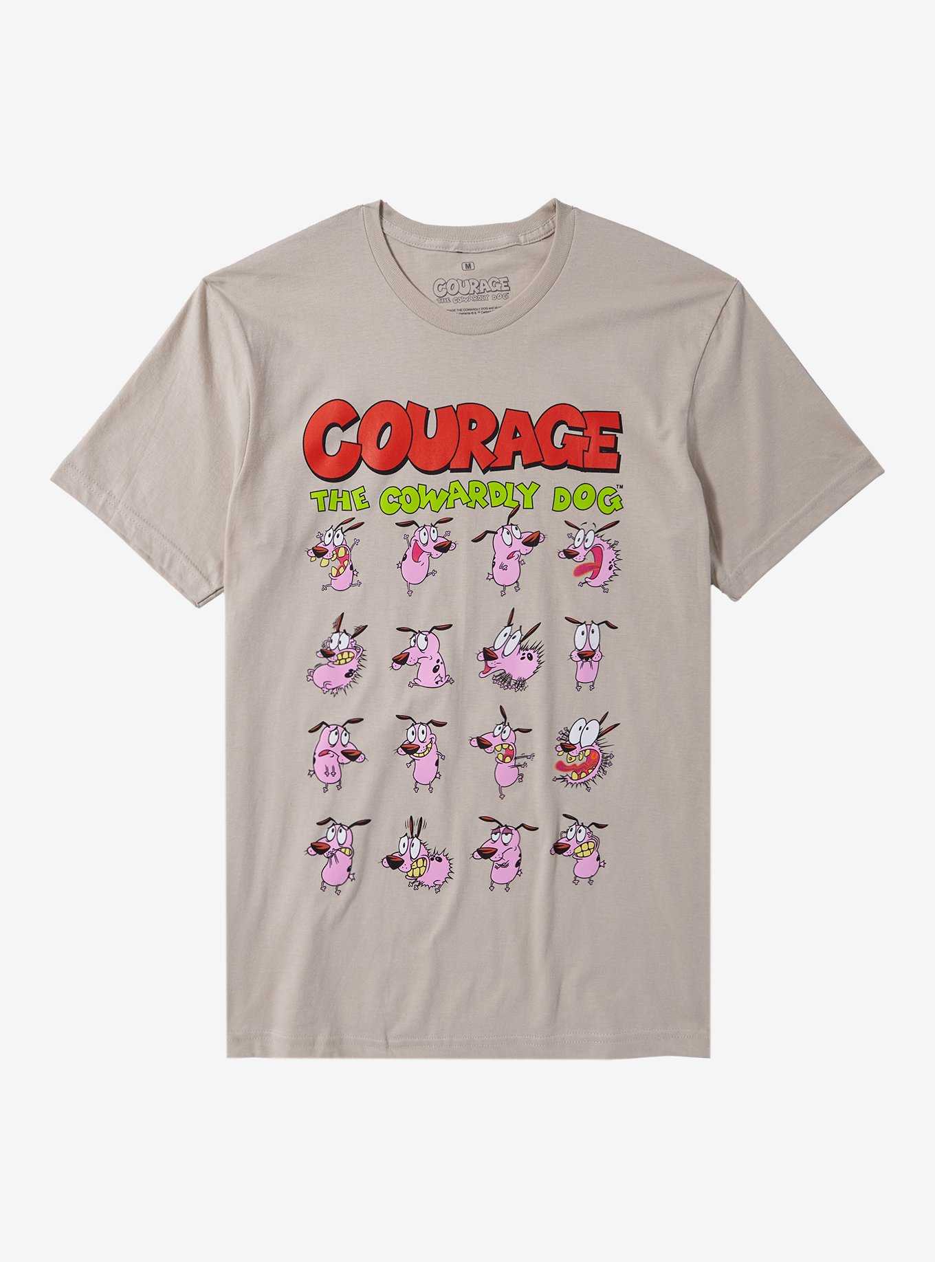 Courage The Cowardly Dog Faces Grid T-Shirt, , hi-res