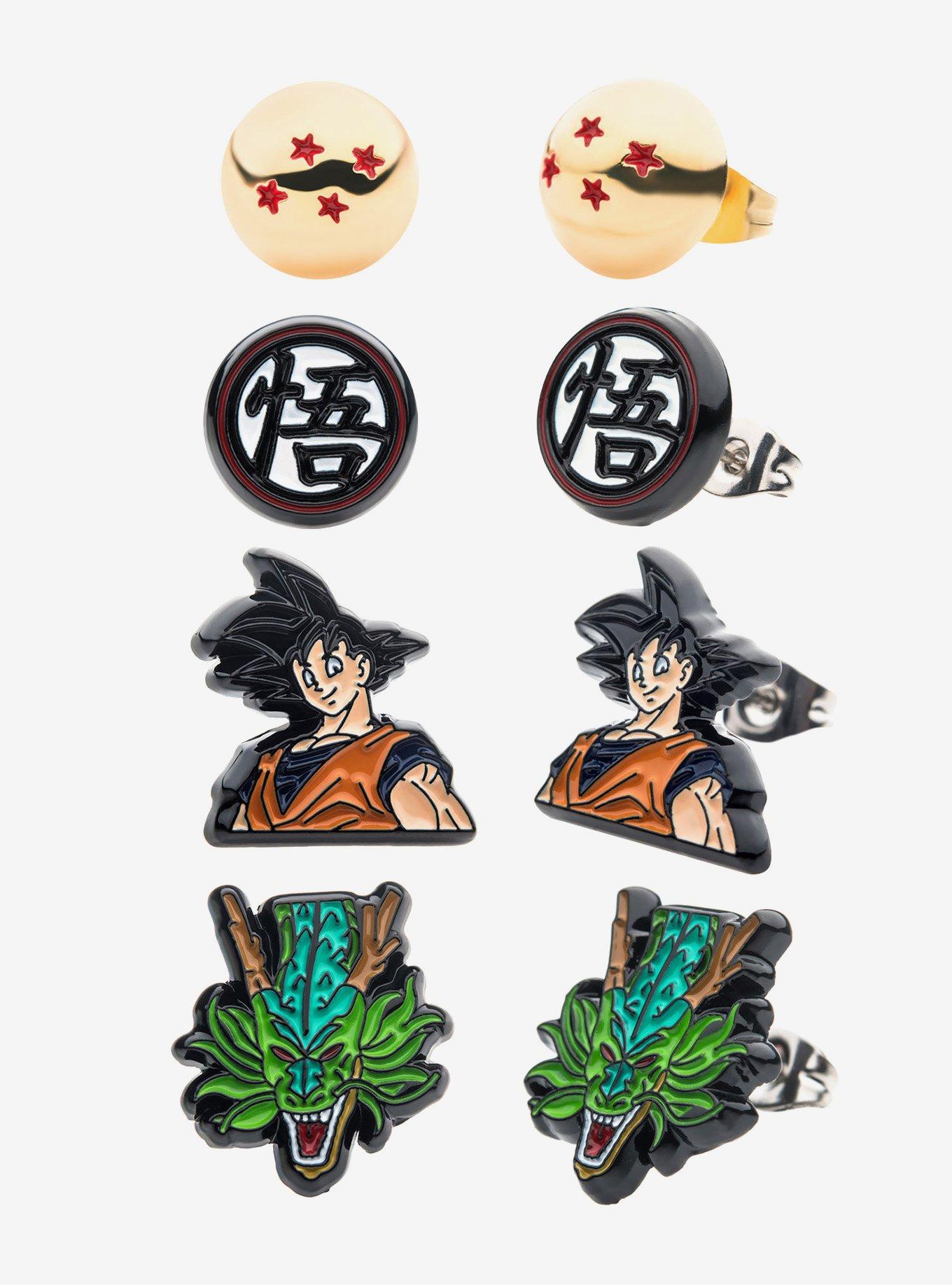 Dragon Ball Z Characters Earrings Set