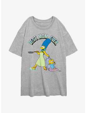 The Simpsons Best. Mom. Ever. Girls Oversized T-Shirt, , hi-res