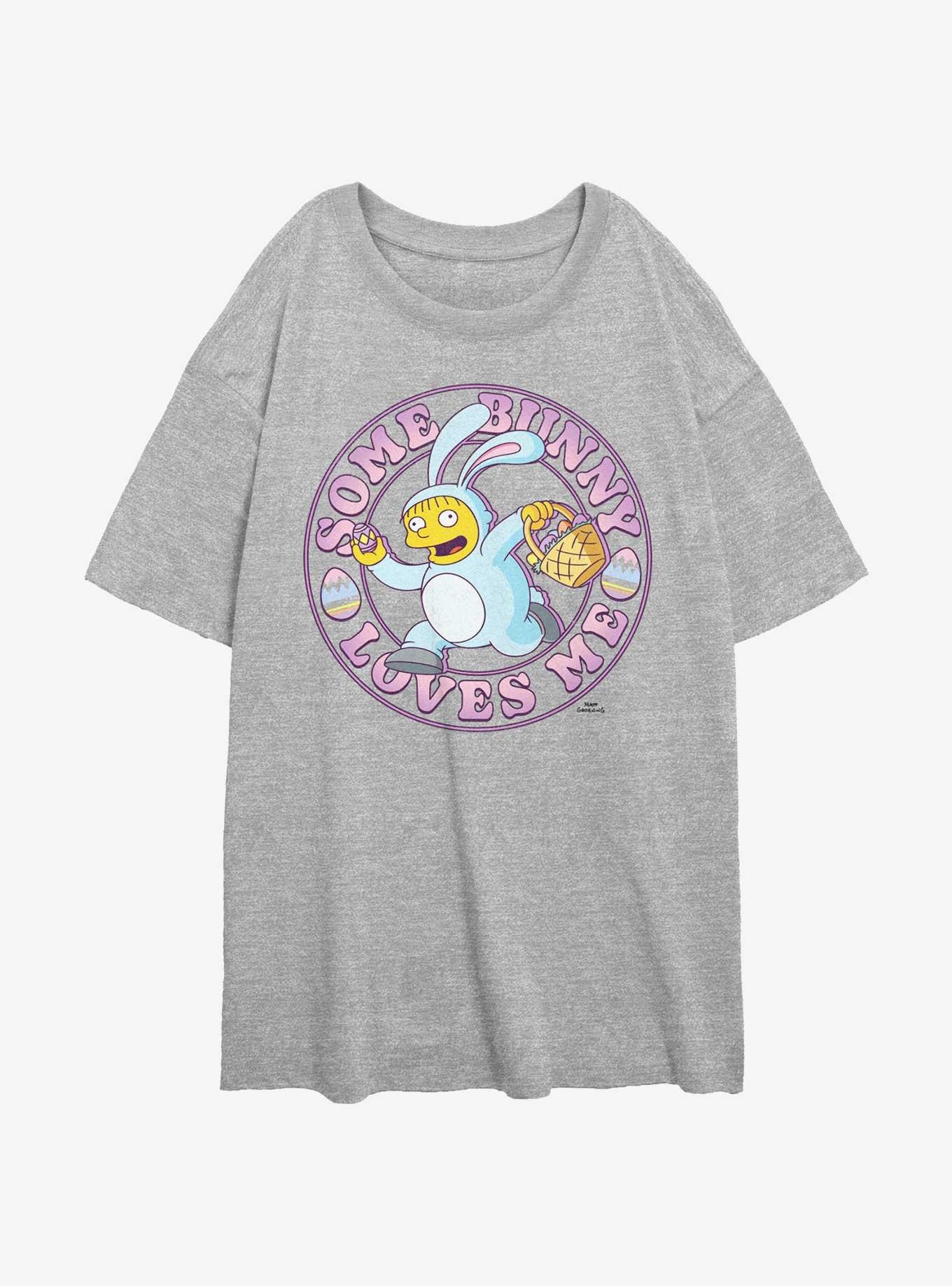 The Simpsons Some Bunny Loves Me Girls Oversized T-Shirt, , hi-res