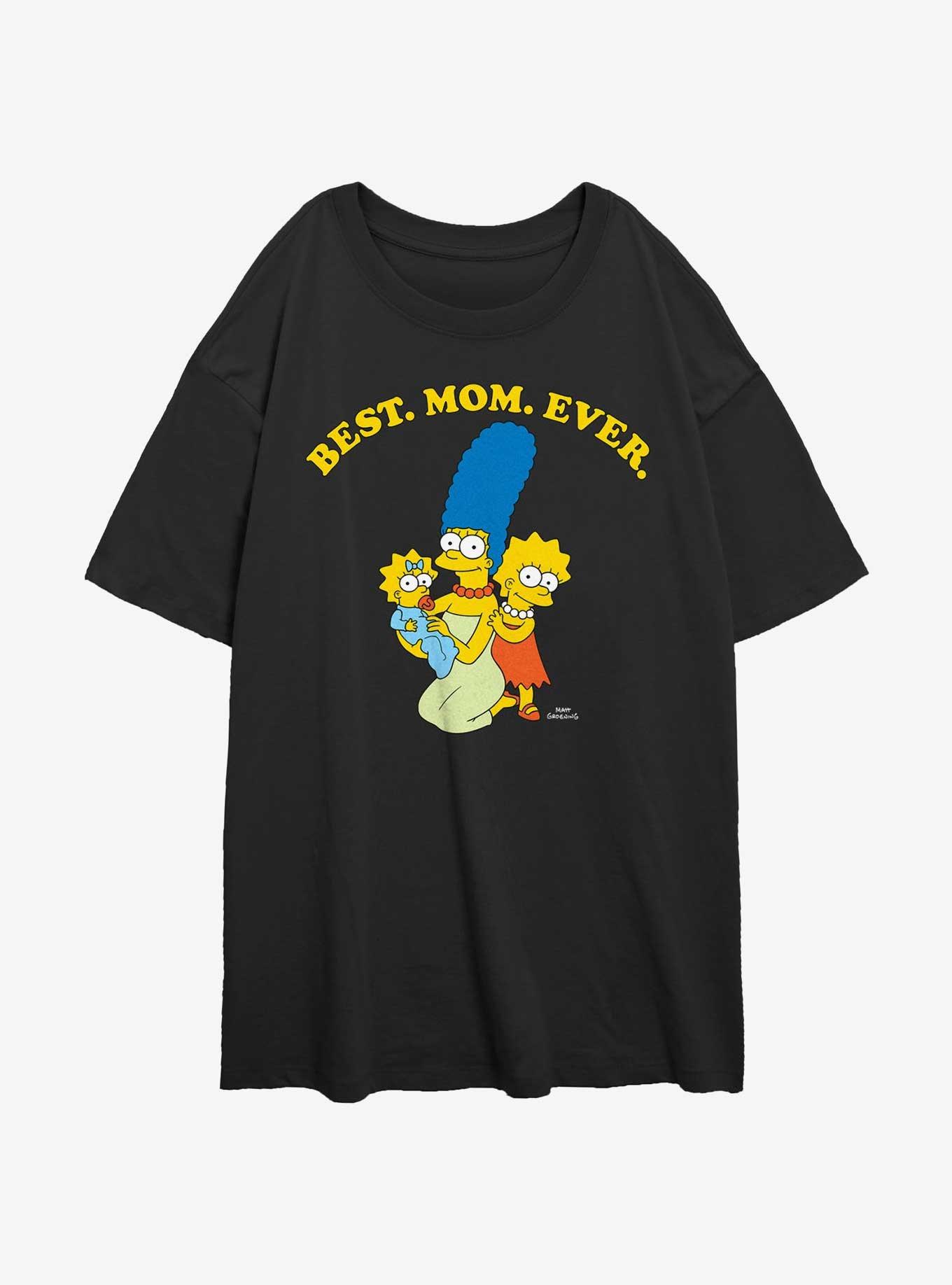 The Simpsons Marge Best. Mom. Ever. Girls Oversized T-Shirt, , hi-res