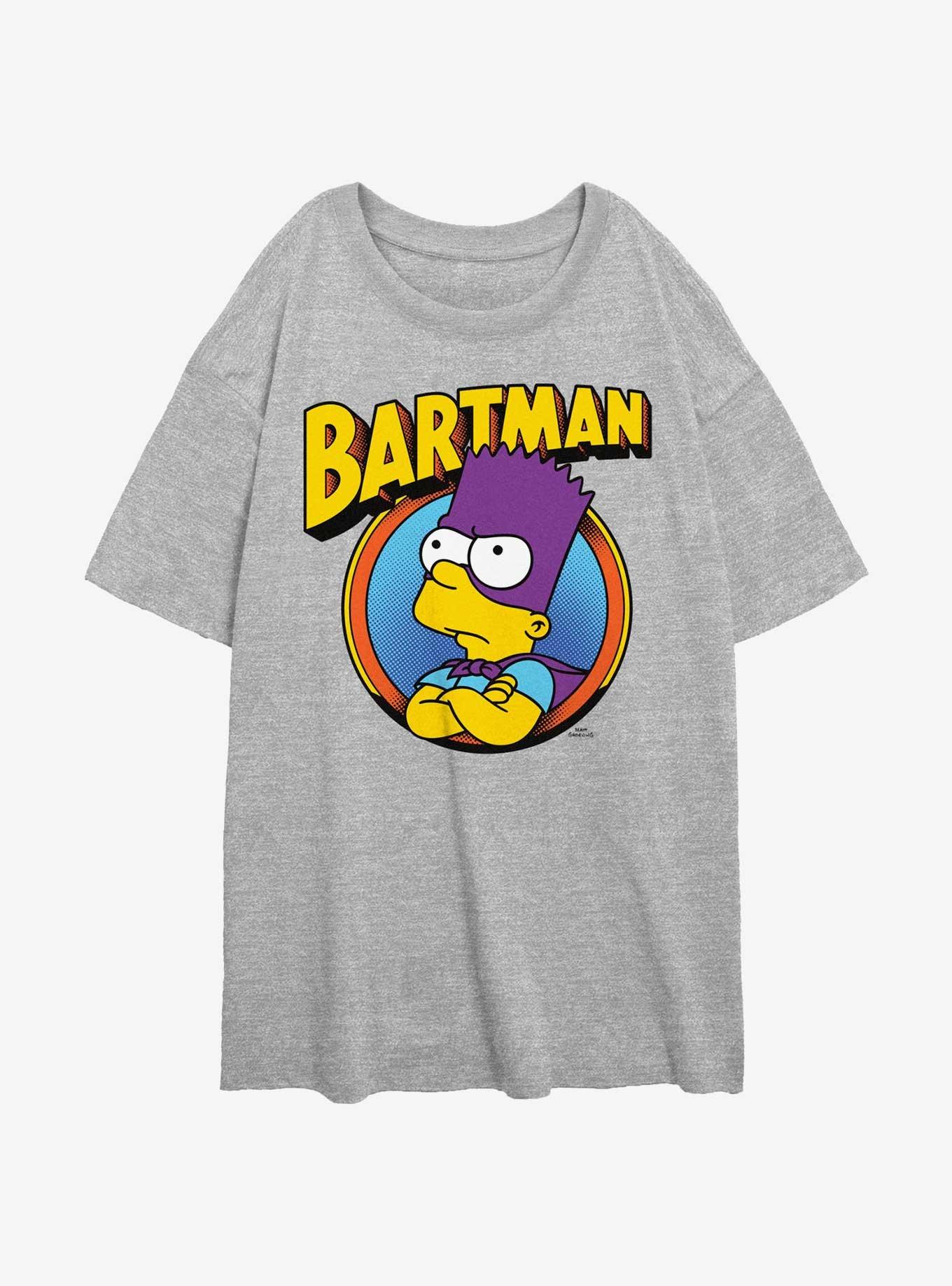The Simpsons Bartman Circle Girls Oversized T-Shirt