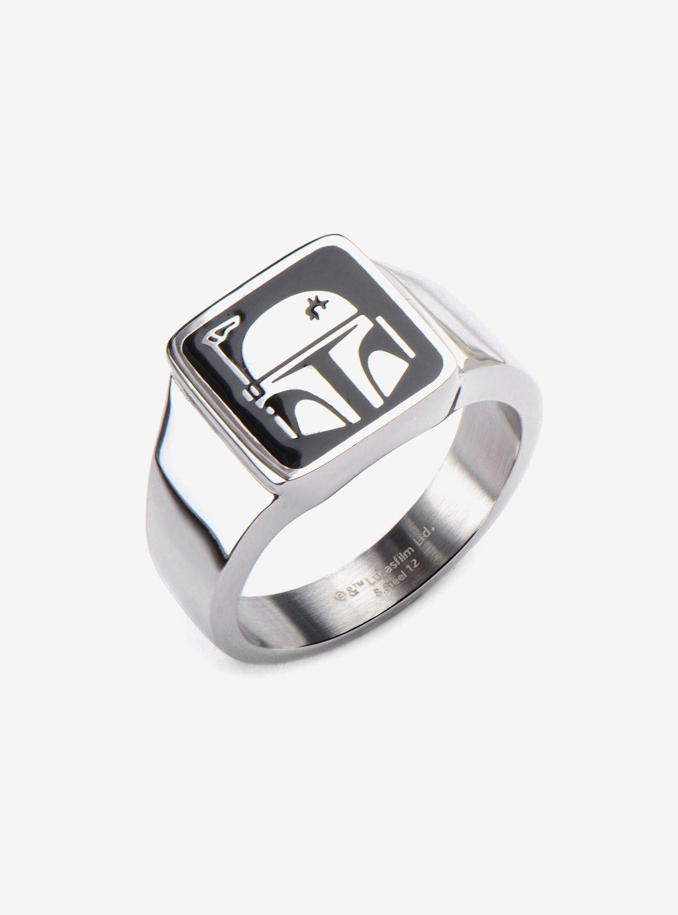 Star Wars Boba Fett Helmet Ring, SILVER, hi-res