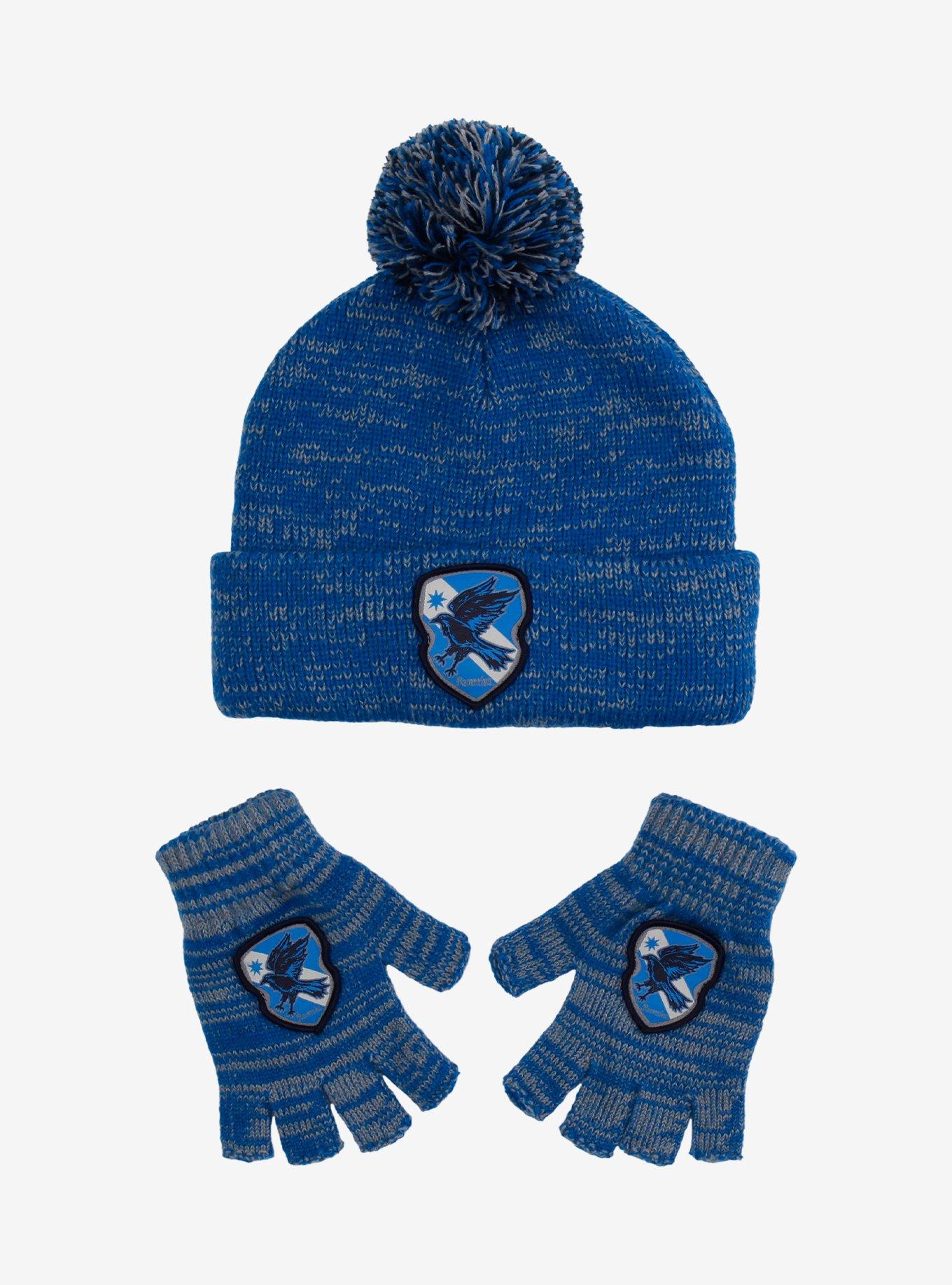 Harry Potter Ravenclaw Marled Glove & Beanie Set, , hi-res