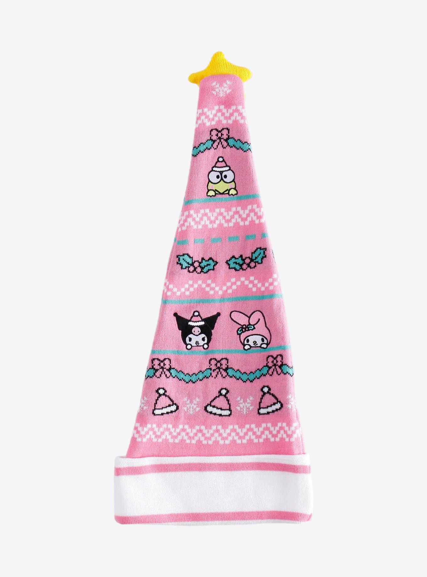 Hello Kitty And Friends Pink Knit Santa Hat, , hi-res