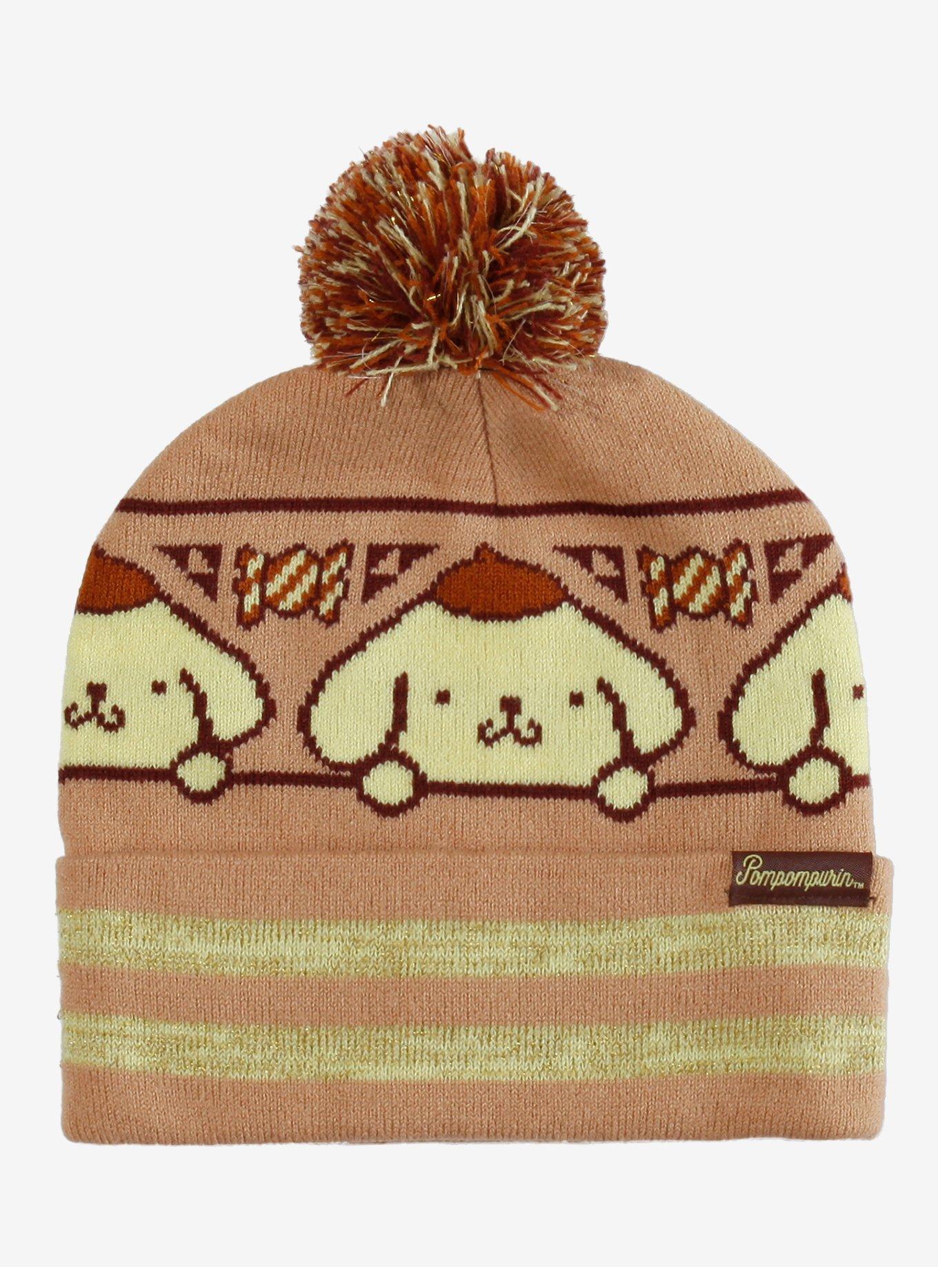 Pompompurin Stripe Pom Beanie, , hi-res