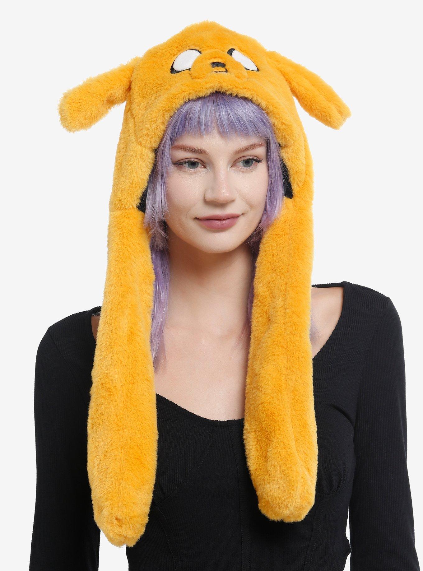 Adventure Time Jake Fuzzy Tassel Beanie With Moveable Ears