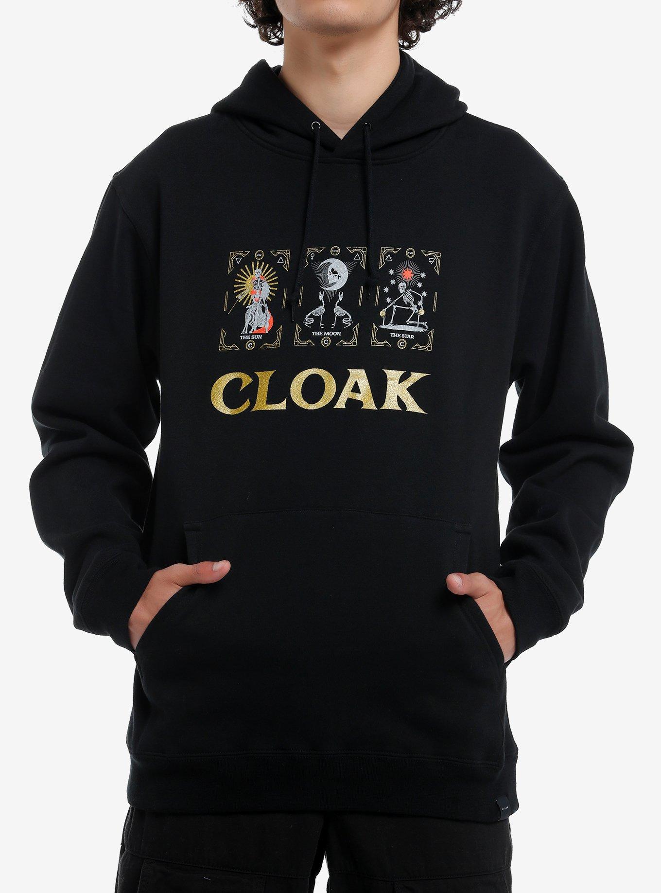 Cloak Arcana Tarot Cards Hoodie, BLACK, hi-res