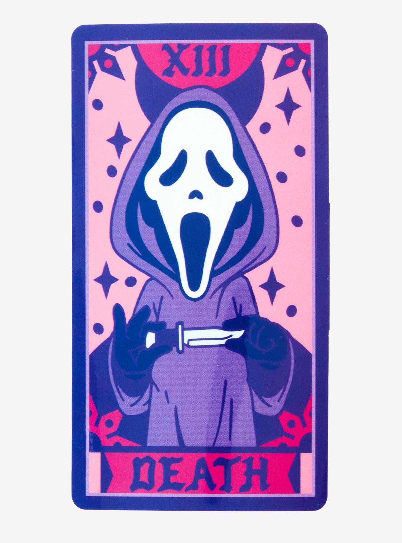 Ghostface Death Tarot Card Sticker, , hi-res