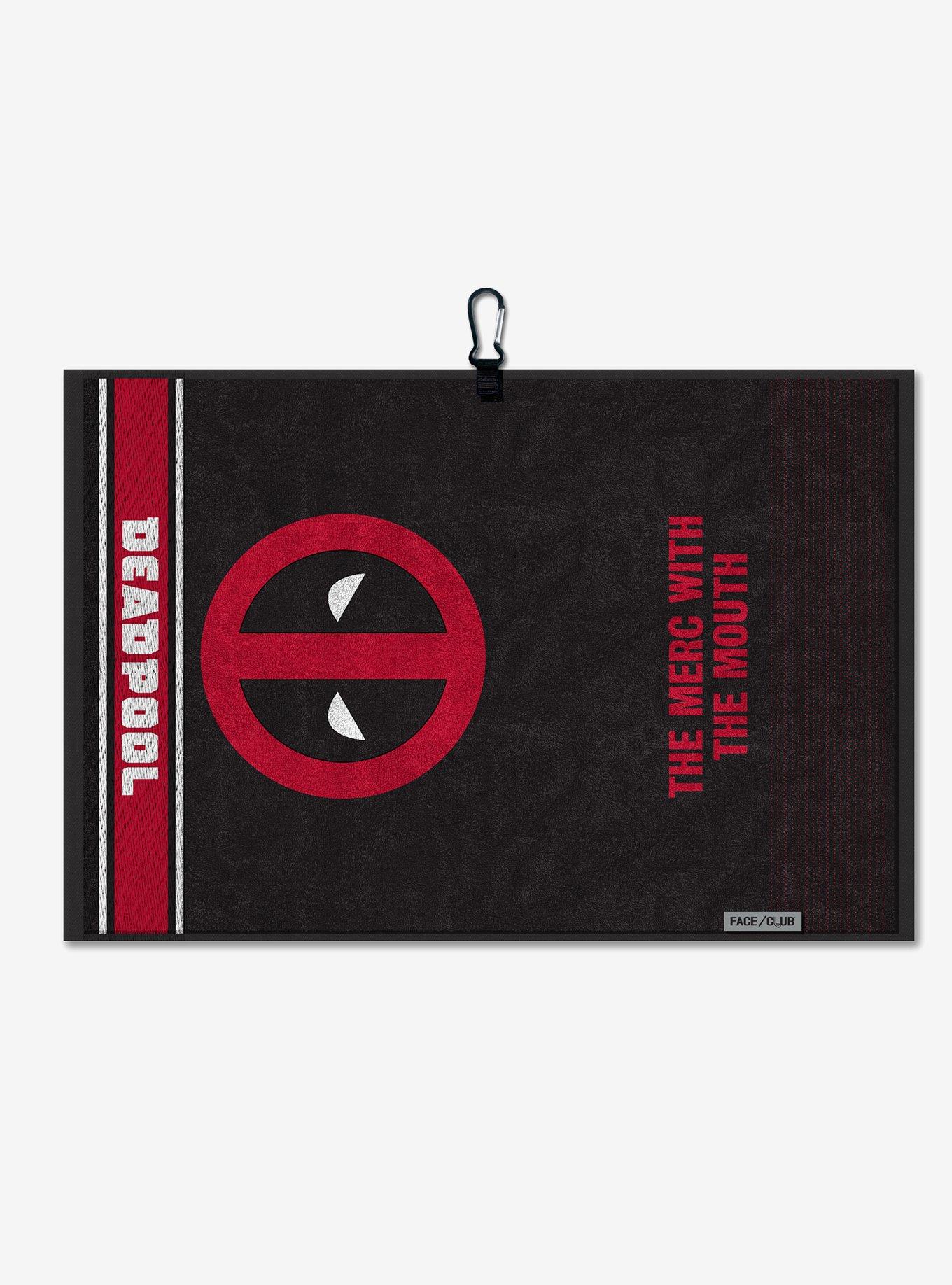 Marvel Deadpool Logo Golf Towel with Clip