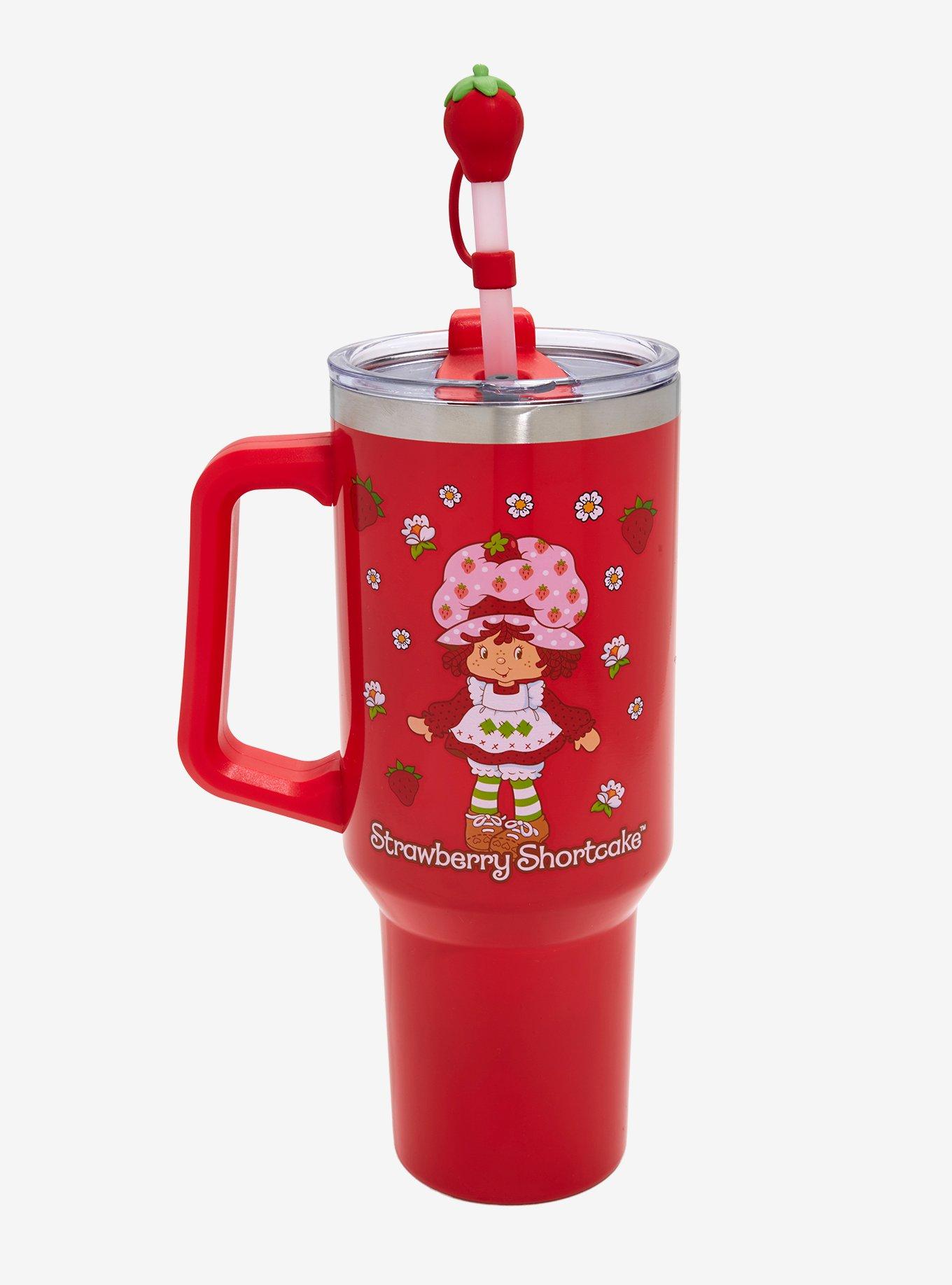 Strawberry Shortcake Straw Tumbler with Handle — BoxLunch Exclusive, , hi-res