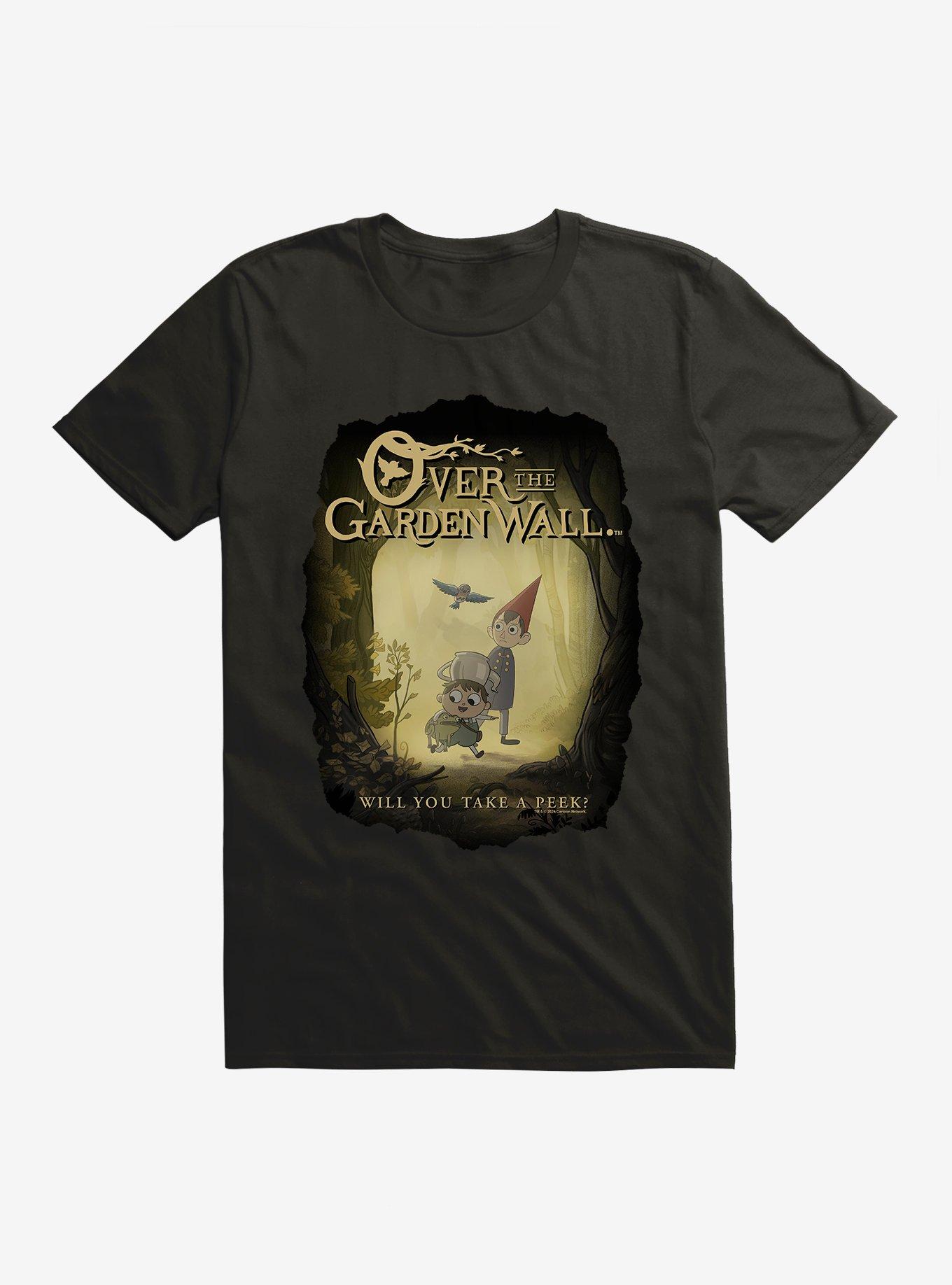 Over The Garden Wall Will You Take A Peek T-Shirt, BLACK, hi-res