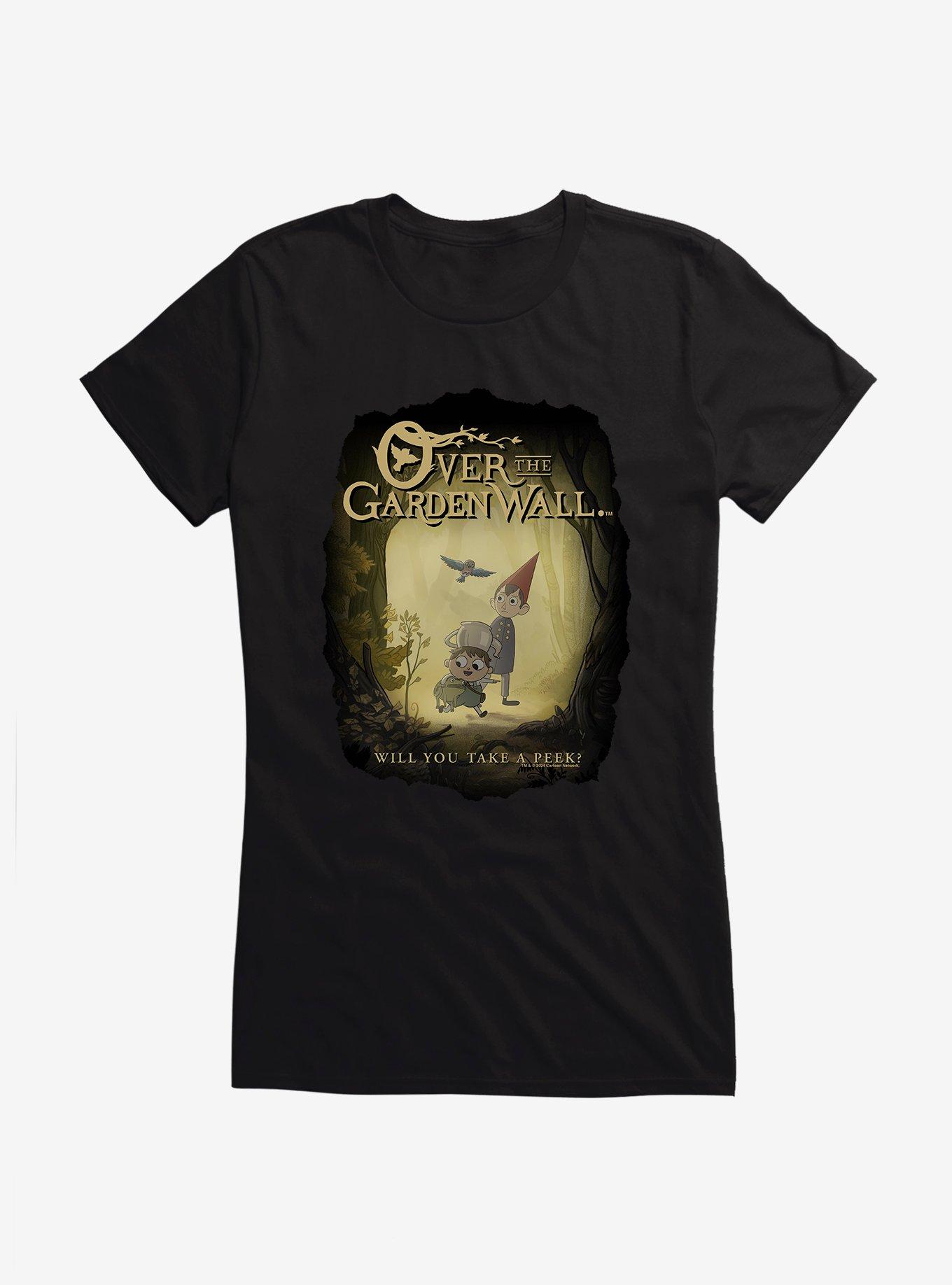 Over The Garden Wall Will You Take A Peek Girls T-Shirt, BLACK, hi-res