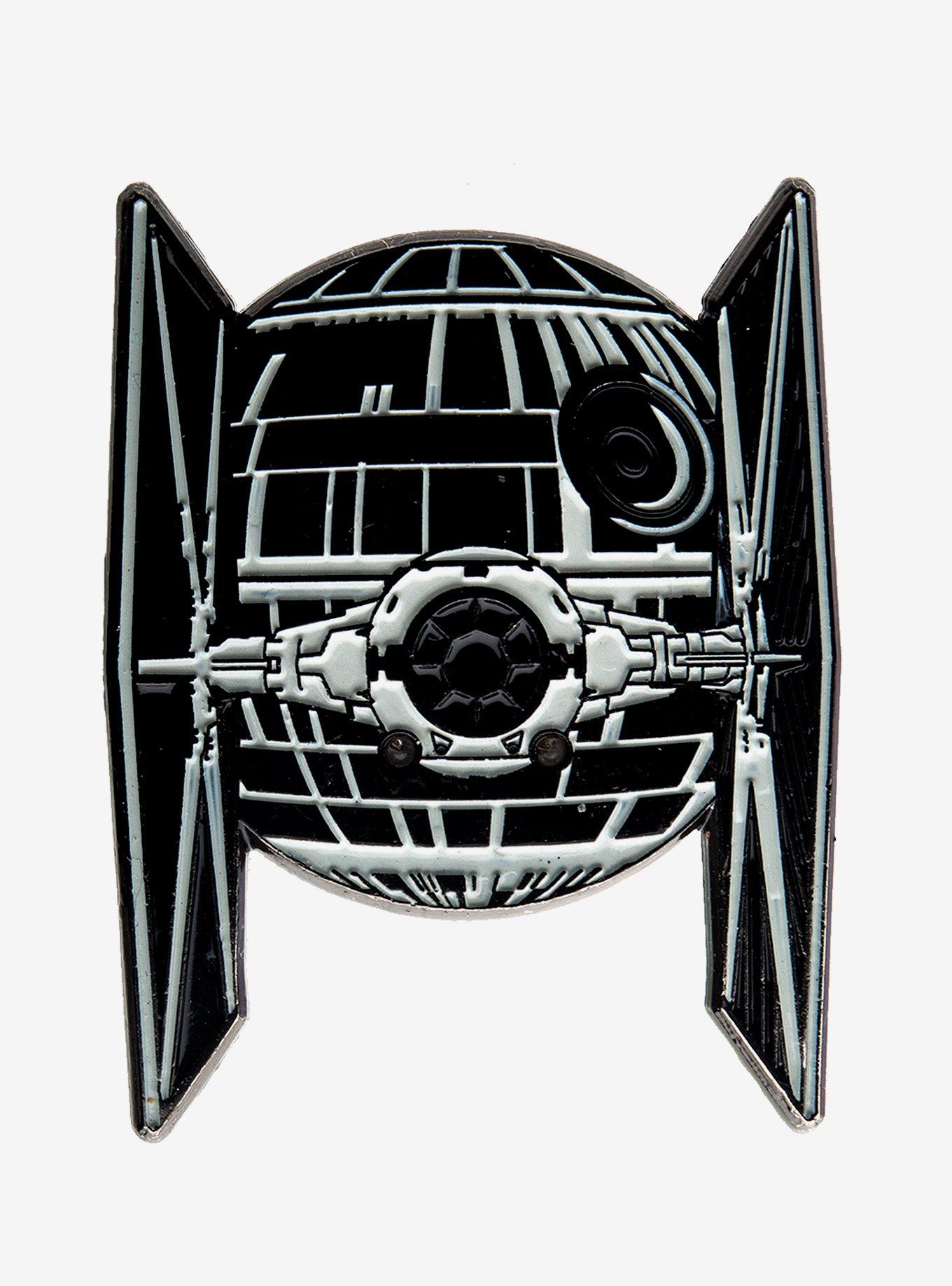 Star Wars Tie Fighter And Death Star Lightning Pin, , hi-res