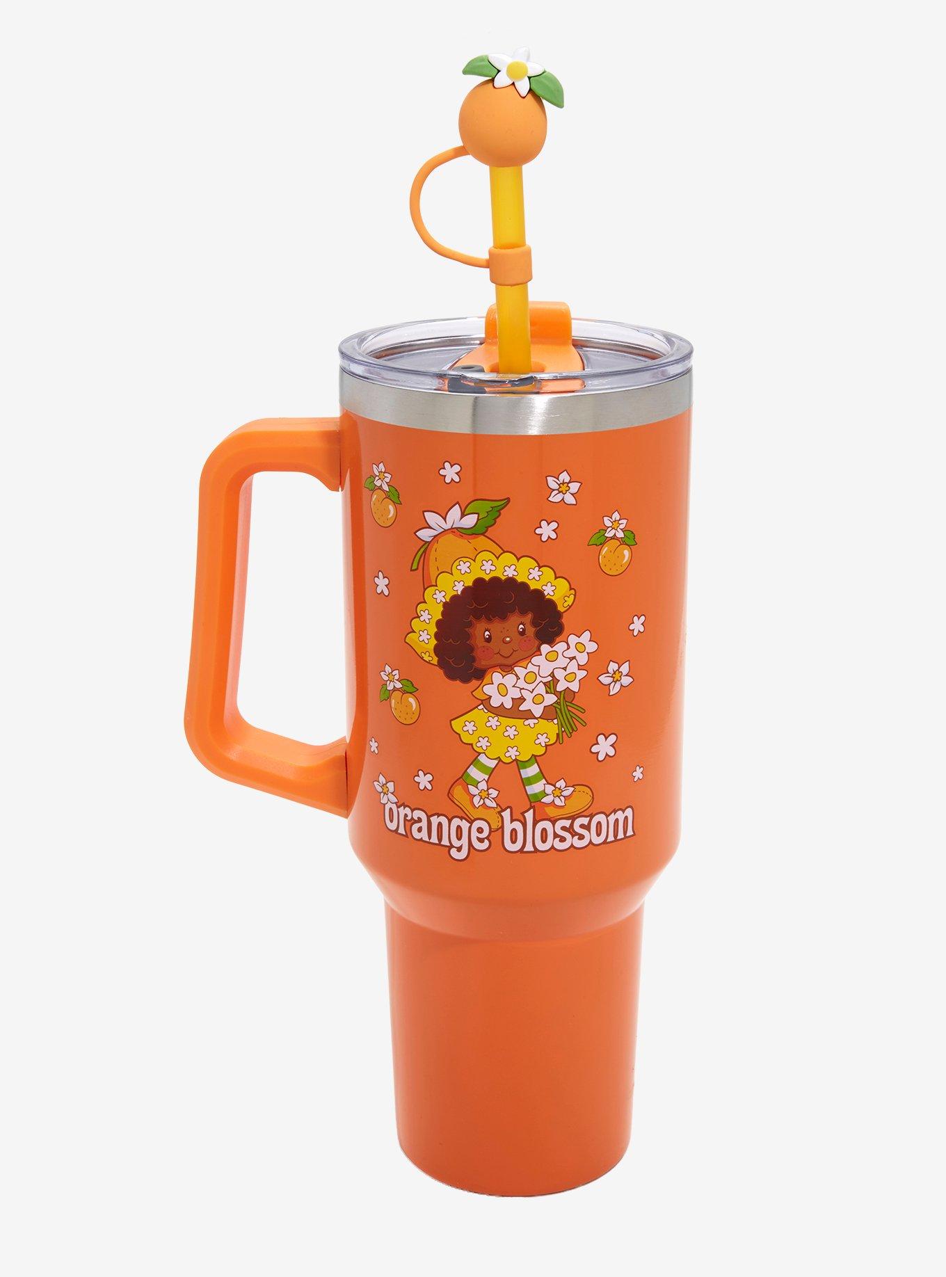 Strawberry Shortcake Orange Blossom Straw Tumbler with Handle — BoxLunch Exclusive, , hi-res