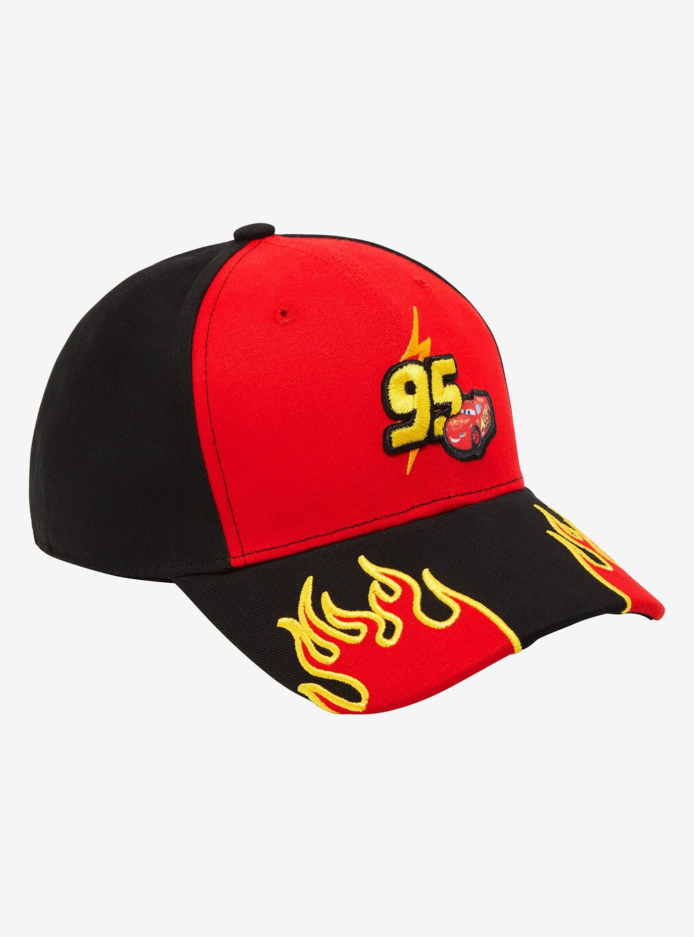 Disney Pixar Cars Lightning McQueen Flames Ball Cap - BoxLunch Exclusive, , hi-res