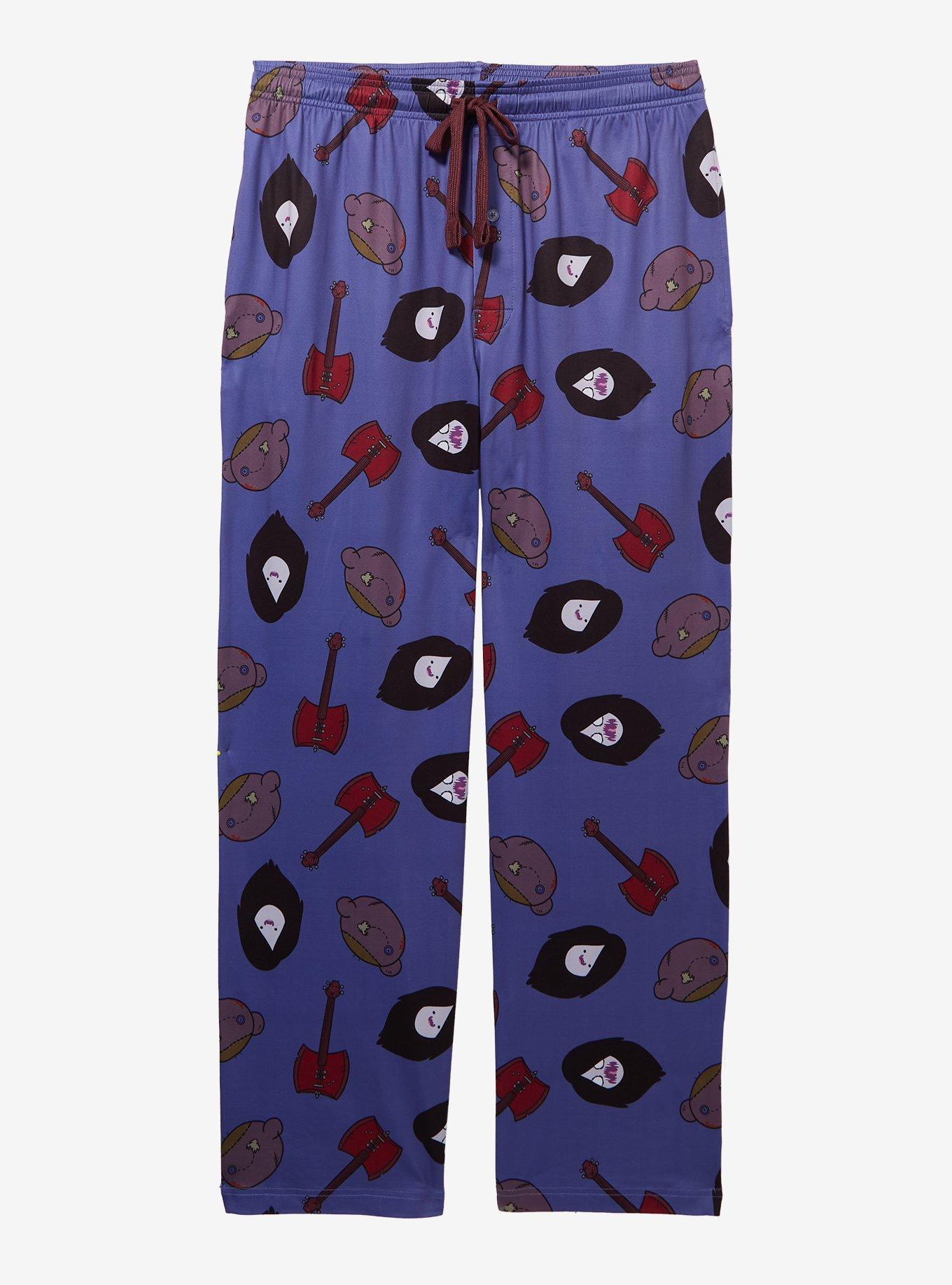 Adventure Time Marceline Icons Allover Print Sleep Pants — BoxLunch Exclusive, , hi-res