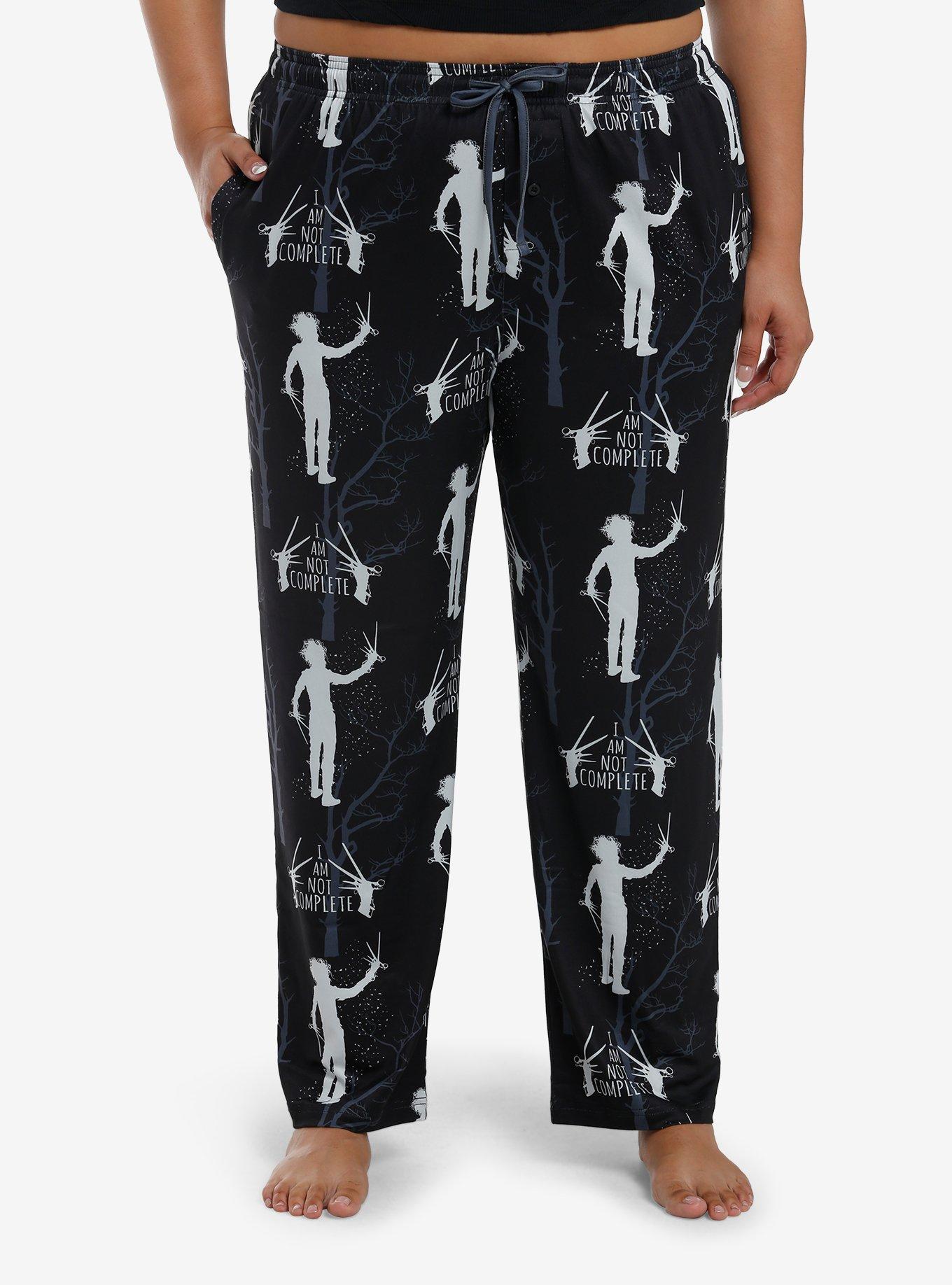 Edward Scissorhands Silhouette Pajama Pants Plus Size, , hi-res