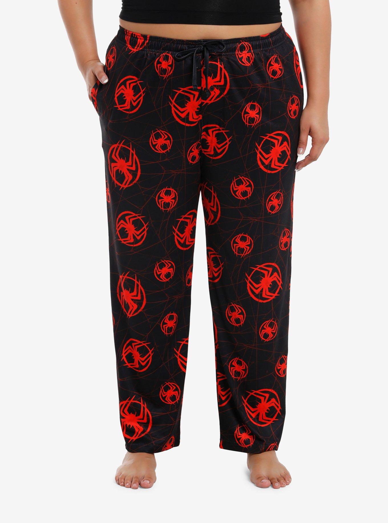 Marvel Spider-Man: Across The Spider-Verse Miles Morales Spider Pajama Pants Plus Size, , hi-res