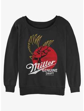 Miller Genuine Draft Logo Womens Slouchy Sweatshirt, , hi-res
