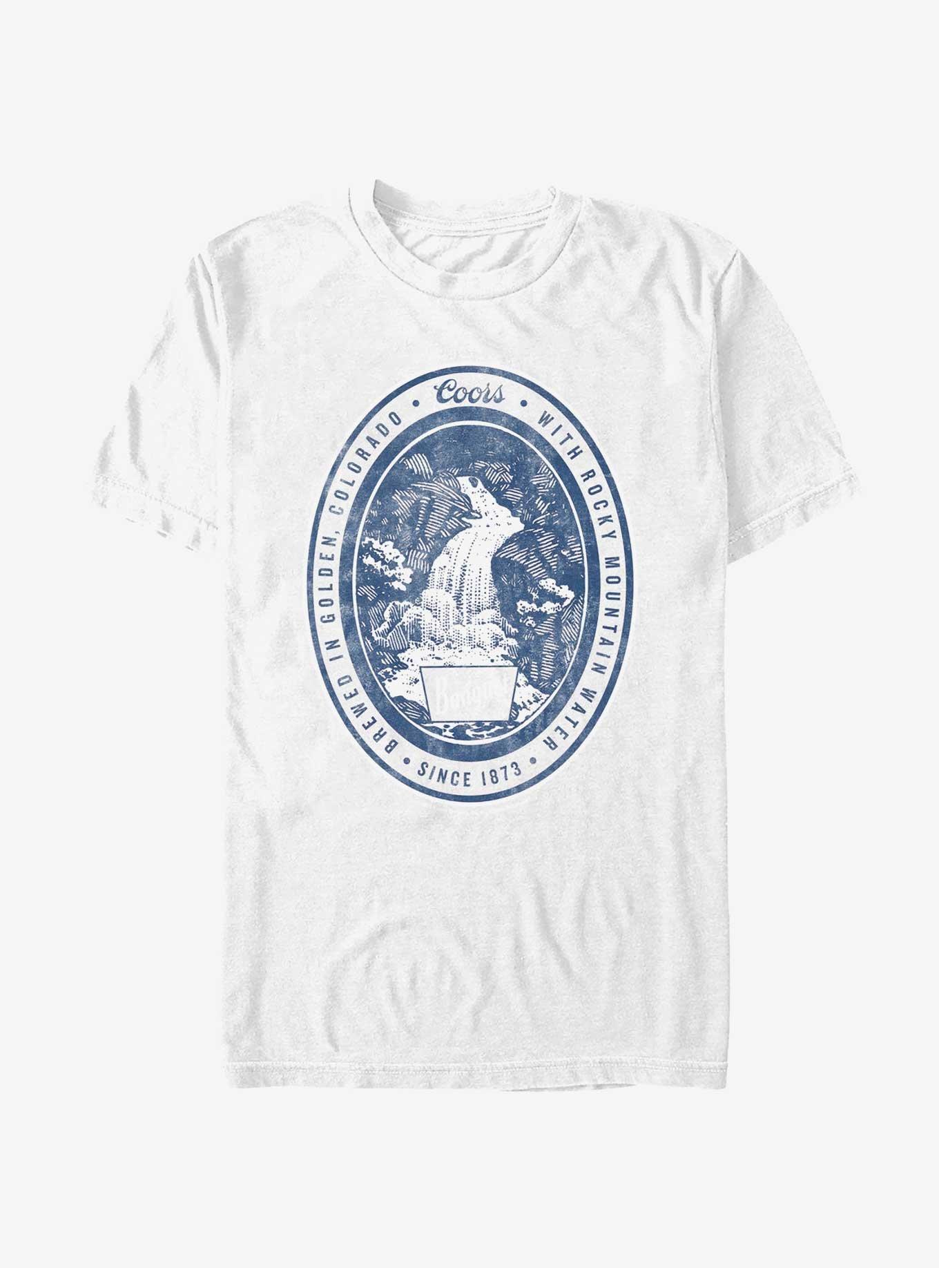 Coors Crest Logo T-Shirt, WHITE, hi-res