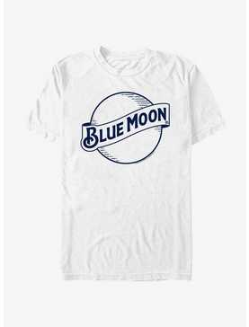 Blue Moon Outline Icon Logo T-Shirt, , hi-res