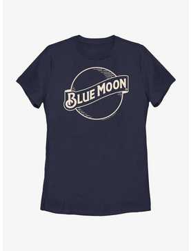 Blue Moon Outline Classic Logo Womens T-Shirt, , hi-res