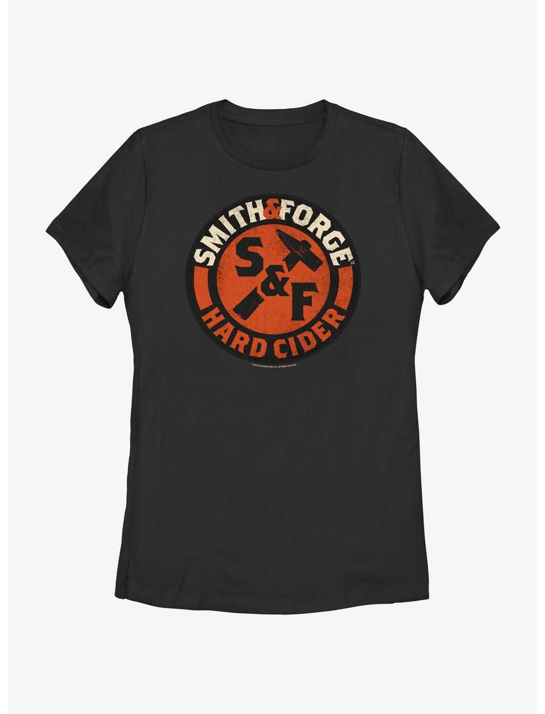 Smith And Forge Hard Cider Circular Logo Womens T-Shirt, BLACK, hi-res