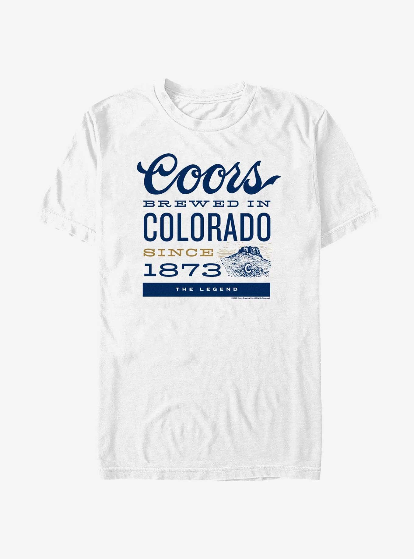 Coors Brewed In Colorado T-Shirt, WHITE, hi-res