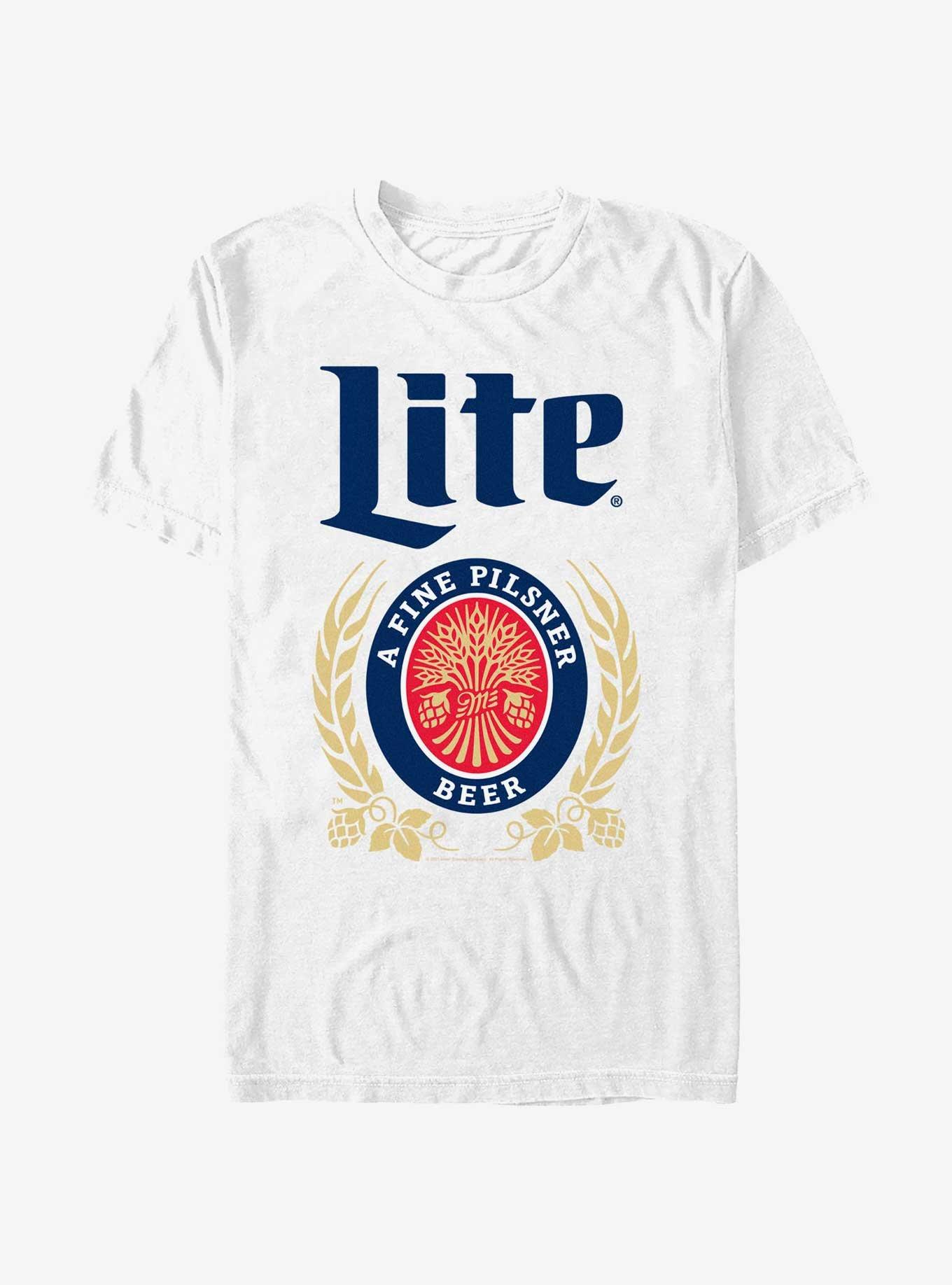 Miller Lite Crest T-Shirt, WHITE, hi-res