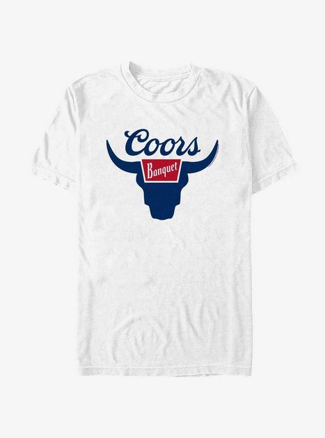 Coors Banquet Bull Logo T-Shirt - WHITE | BoxLunch