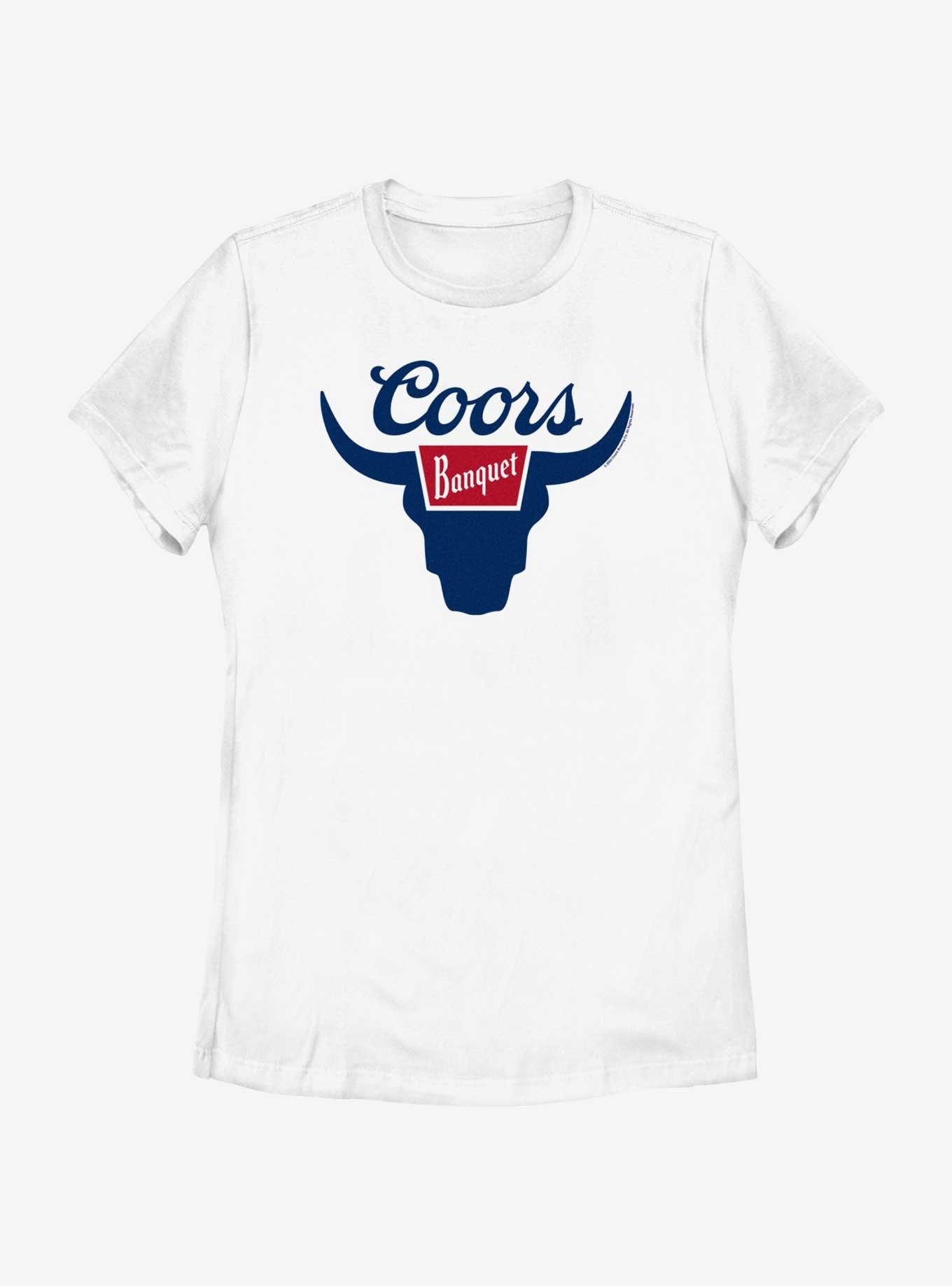 Coors Banquet Bull Logo Womens T-Shirt - WHITE | BoxLunch