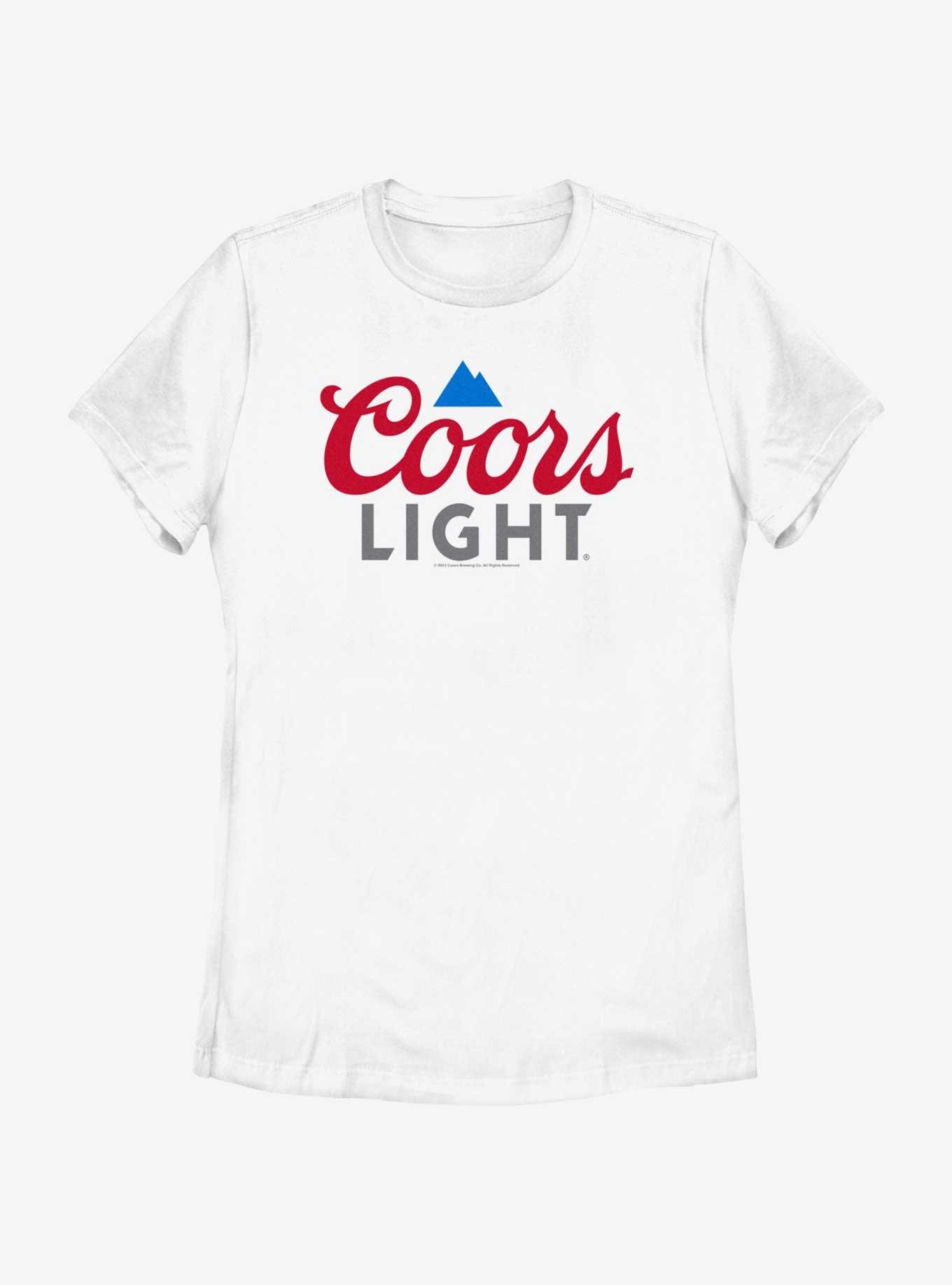 Coors Light Classic Logo Womens T-Shirt, WHITE, hi-res