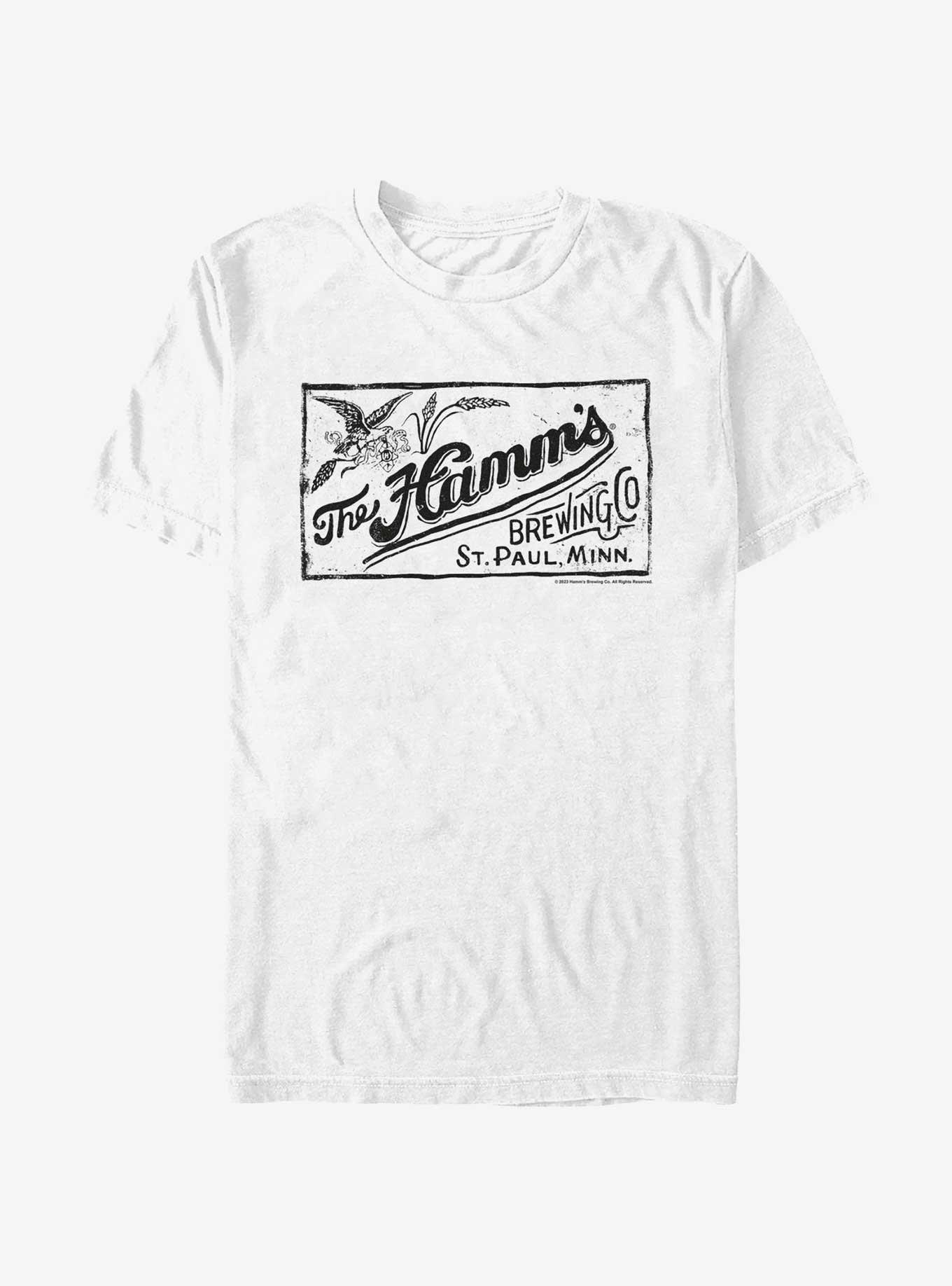 The Hamm's Logo Stamp T-Shirt, WHITE, hi-res