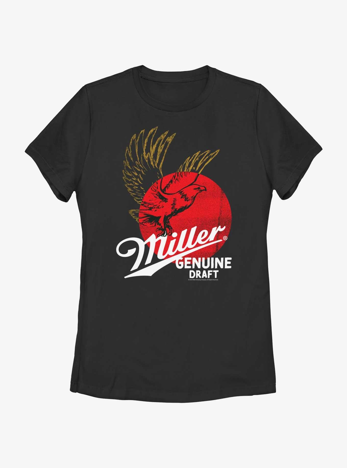 Miller Genuine Draft Logo Womens T-Shirt, BLACK, hi-res