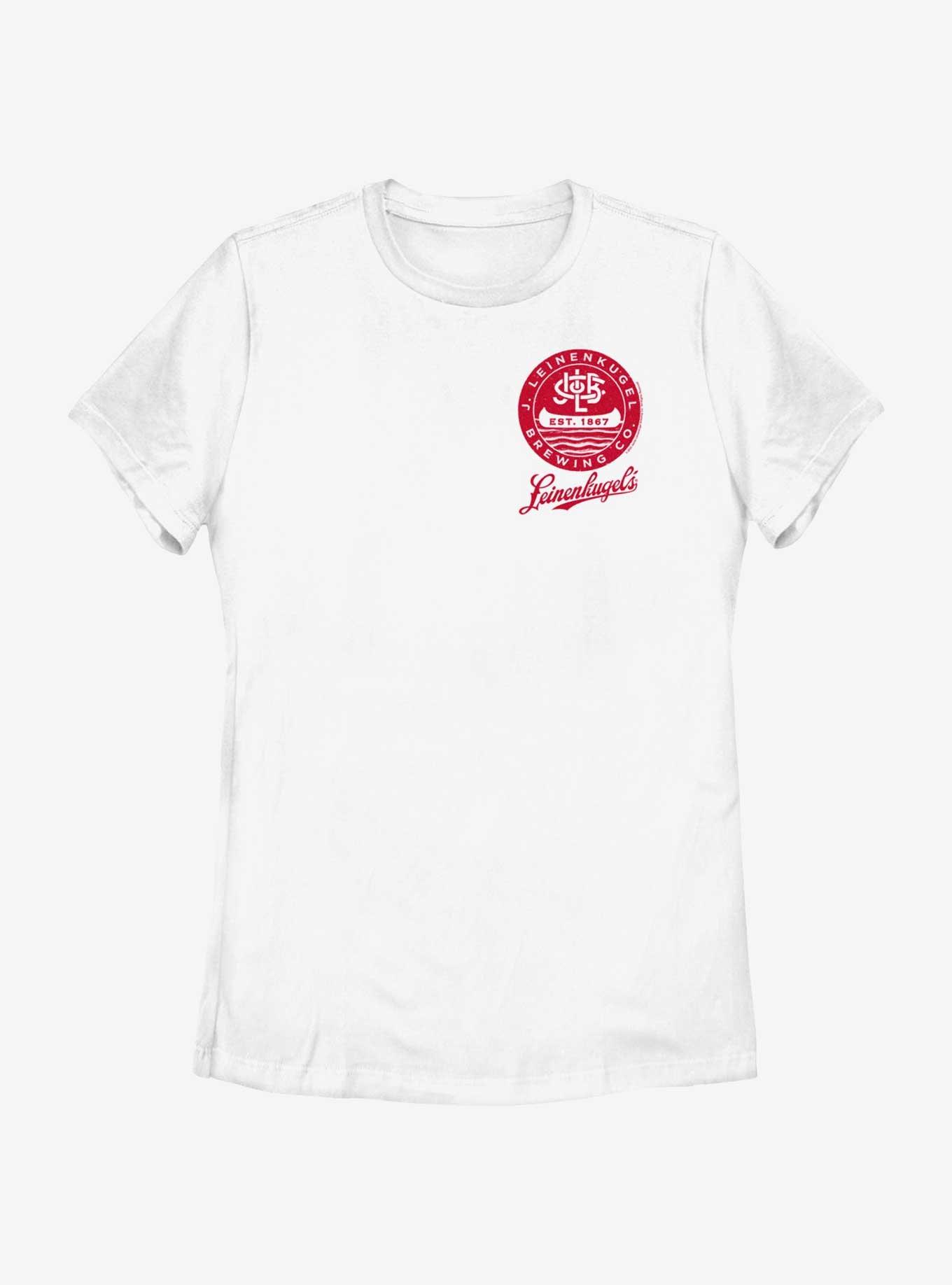 Leinenkugels Chest Classic Logo Womens T-Shirt, WHITE, hi-res