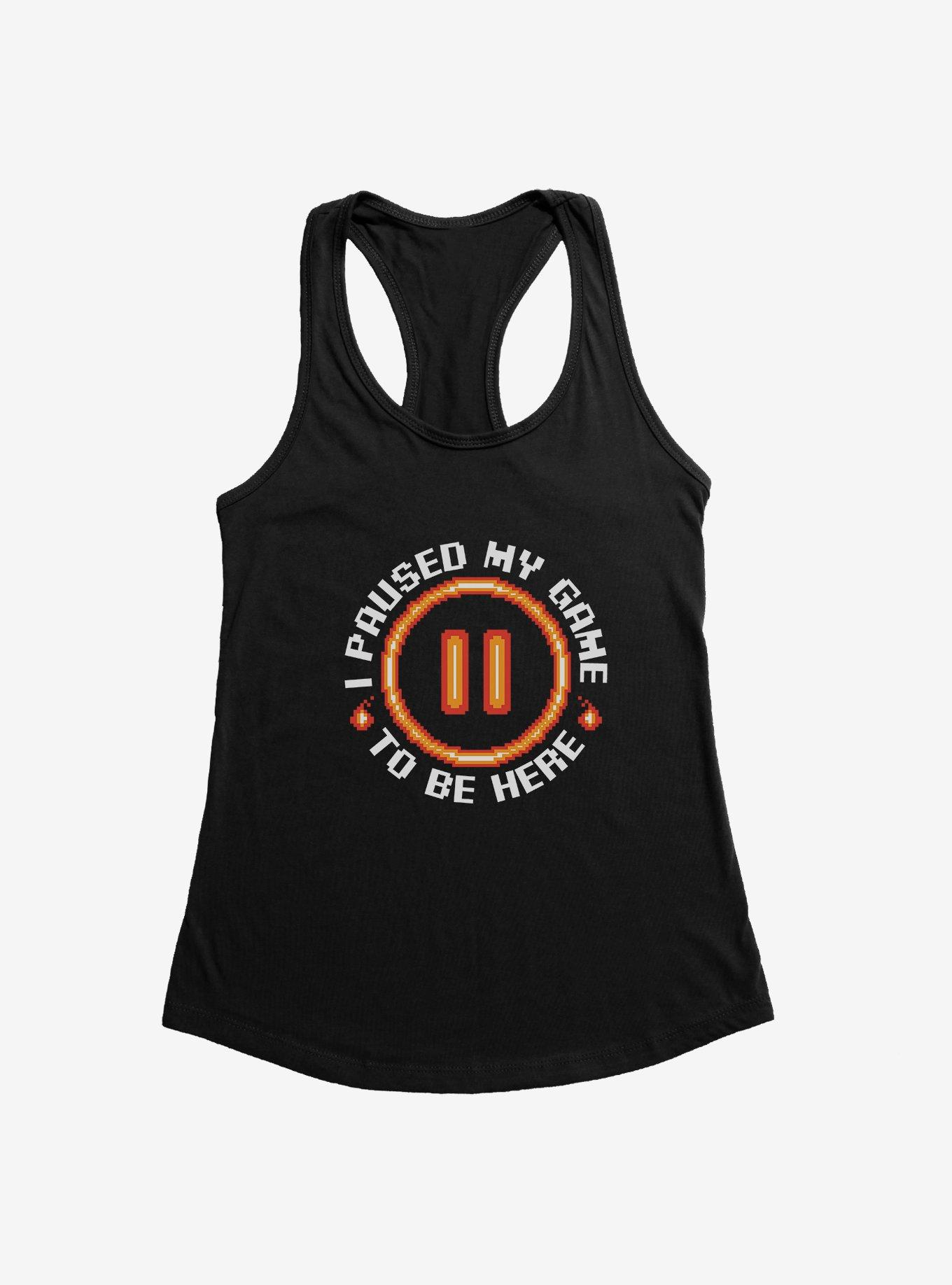 On Pause Womens Tank Top, BLACK, hi-res