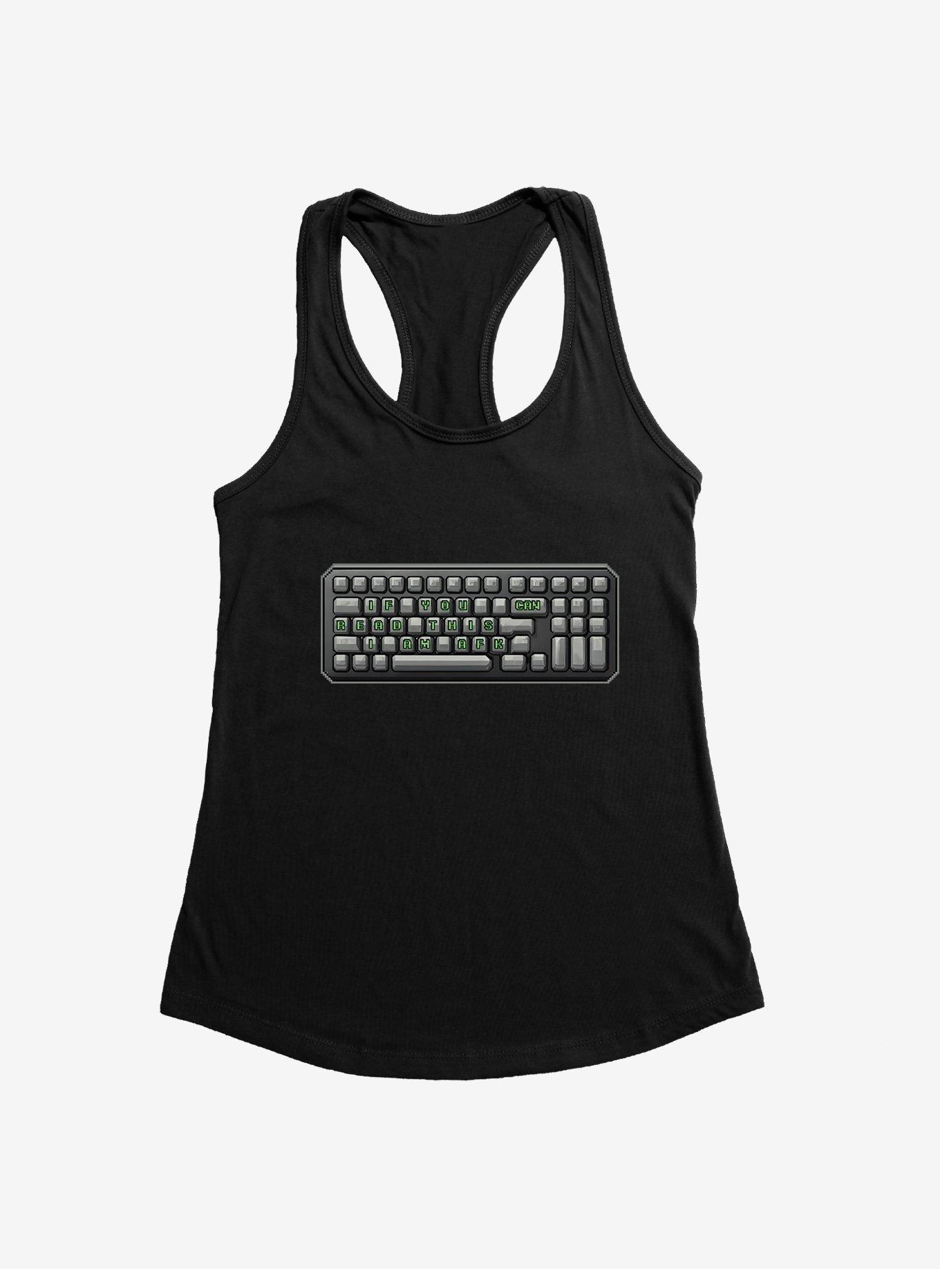 AFK Keyboard Womens Tank Top, BLACK, hi-res