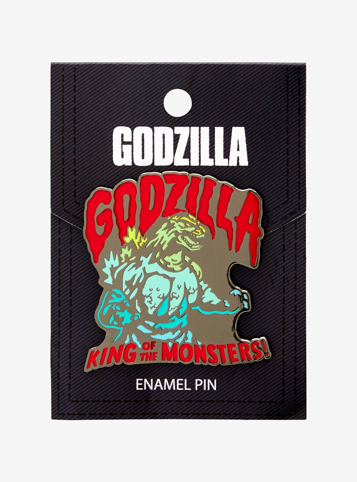 Godzilla Color Portrait Godzilla Enamel Pin - BoxLunch Exclusive, , hi-res