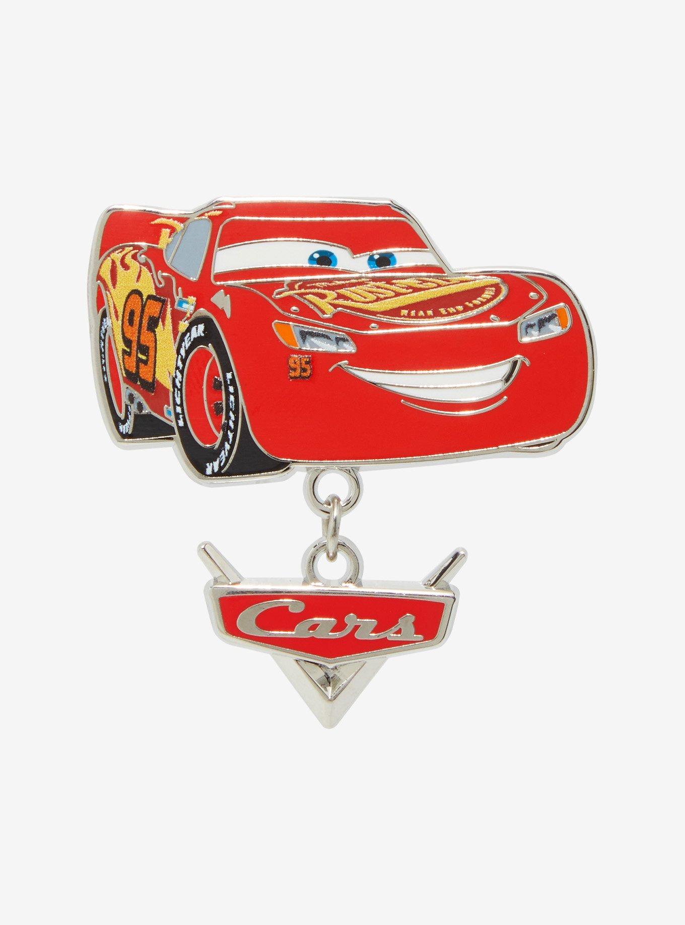 Disney Pixar Cars Lightning McQueen Title Dangling Enamel Pin, , hi-res