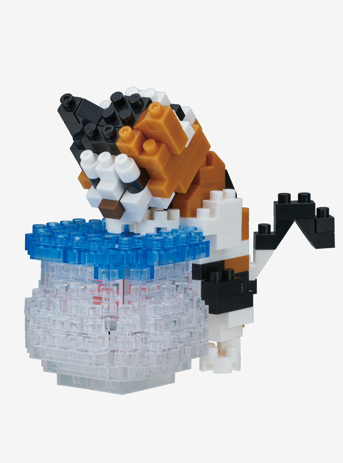 Nanoblock Fishbowl Cat Build Set, , hi-res