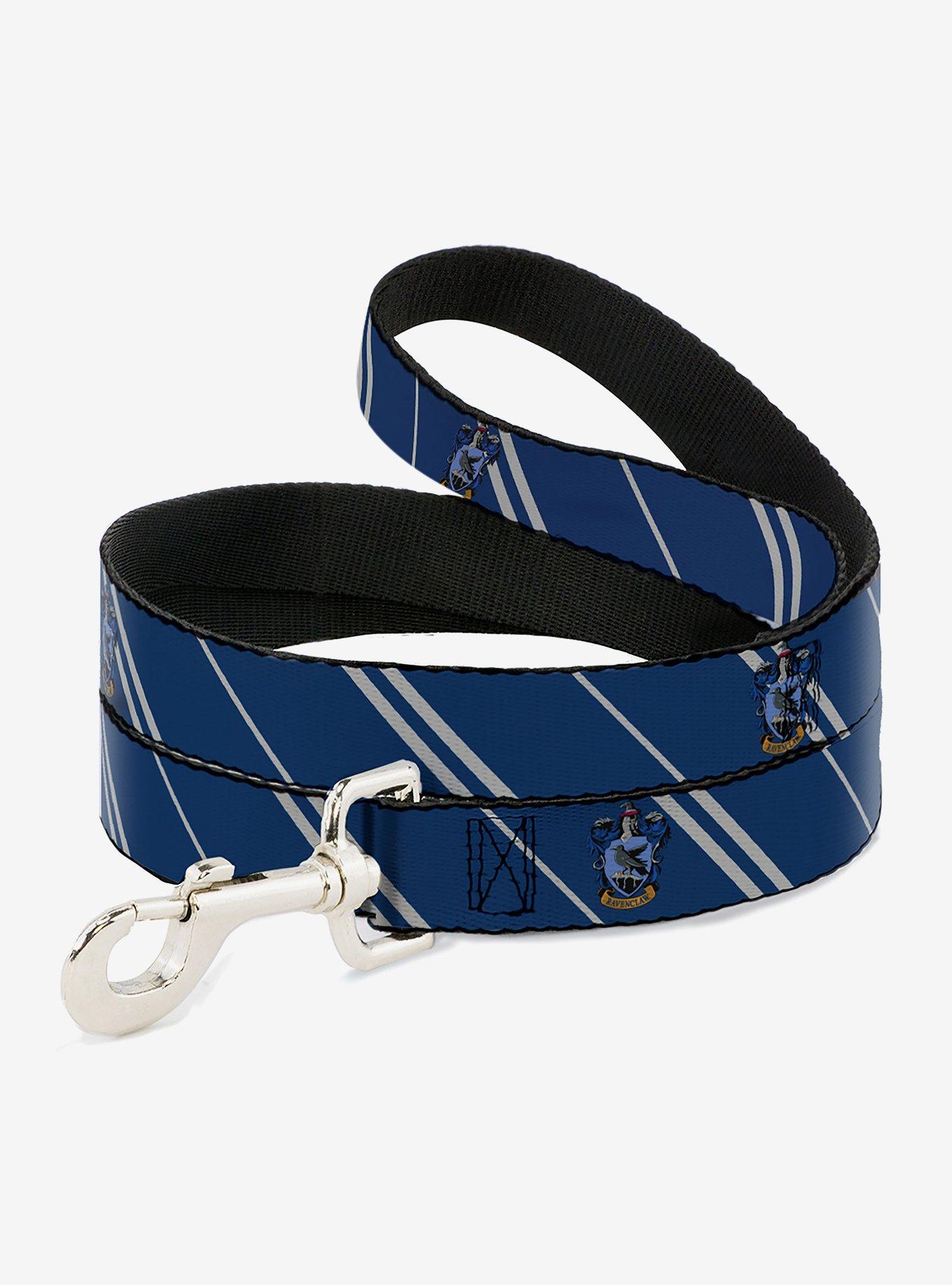 Harry Potter Ravenclaw Crest Stripe Dog Leash, BLUE, hi-res