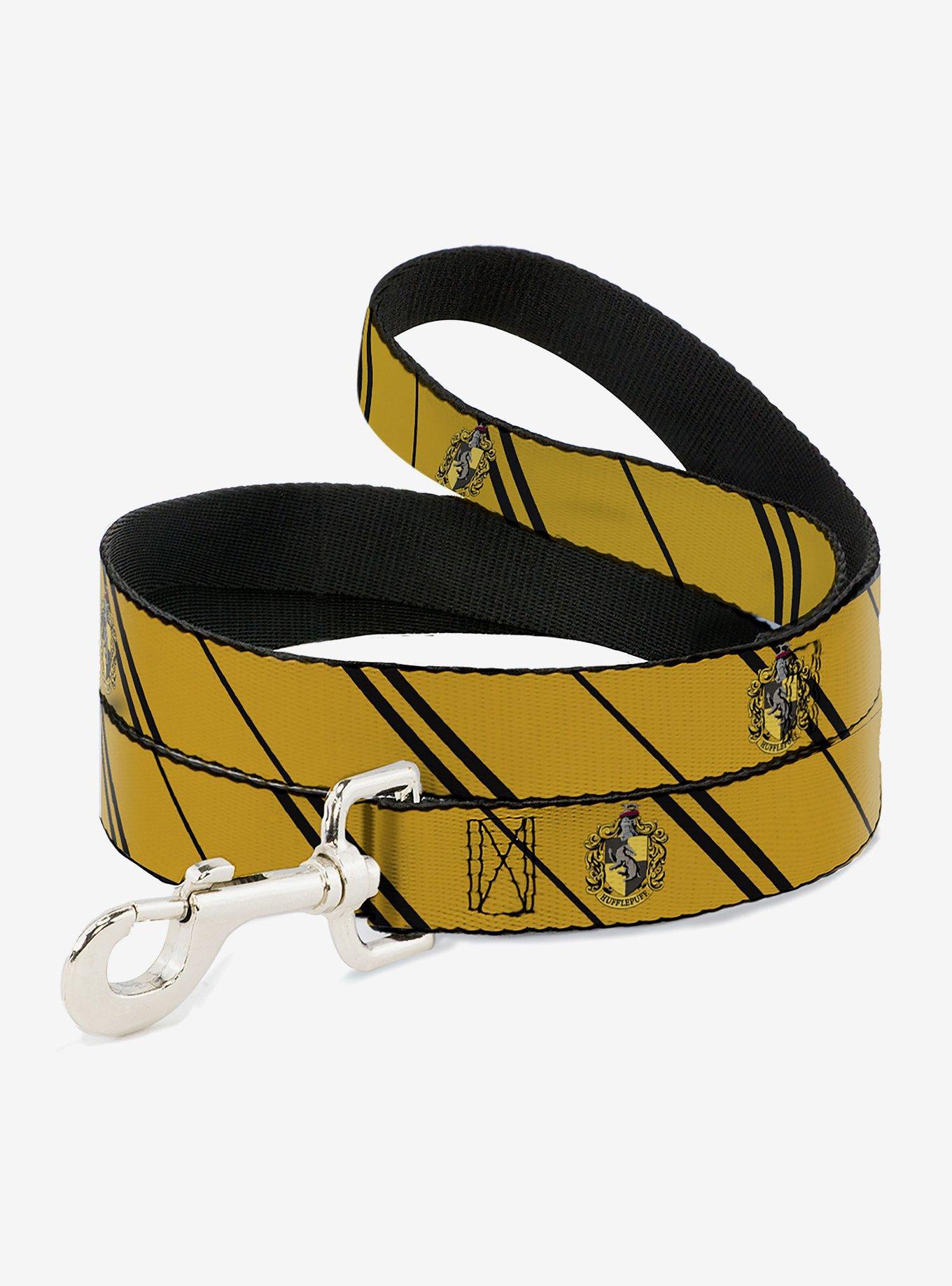 Harry Potter Hufflepuff Crest Stripe Dog Leash, , hi-res